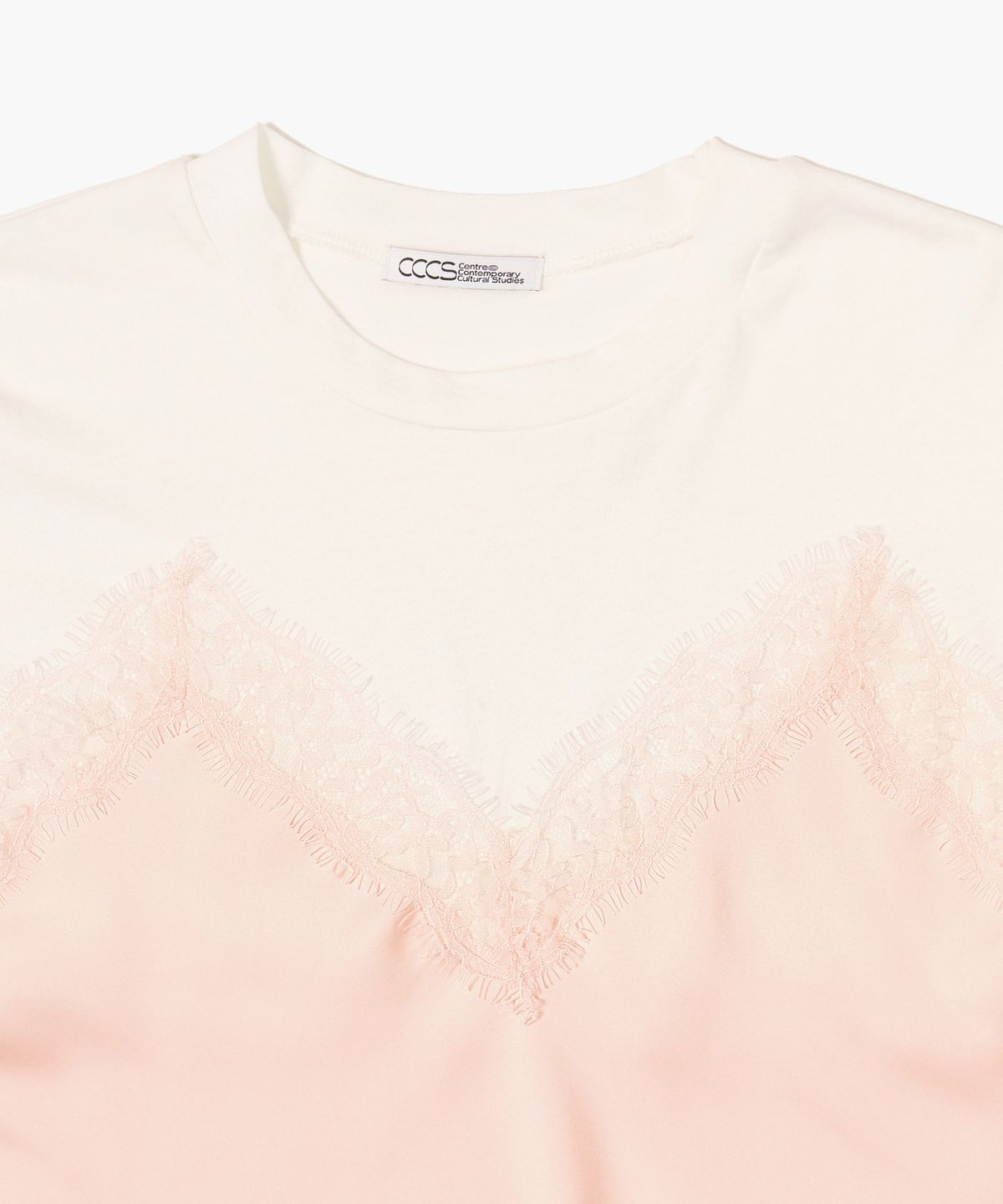 씨씨씨에스(CCCS) IVORY LACE LAYER T-SHIRTS