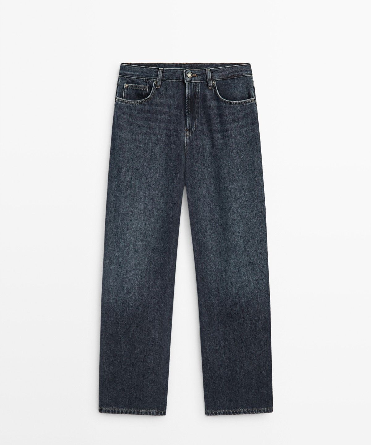 마시모두띠(MASSIMO DUTTI) 하이라이즈 릴랙스 핏 배럴 진