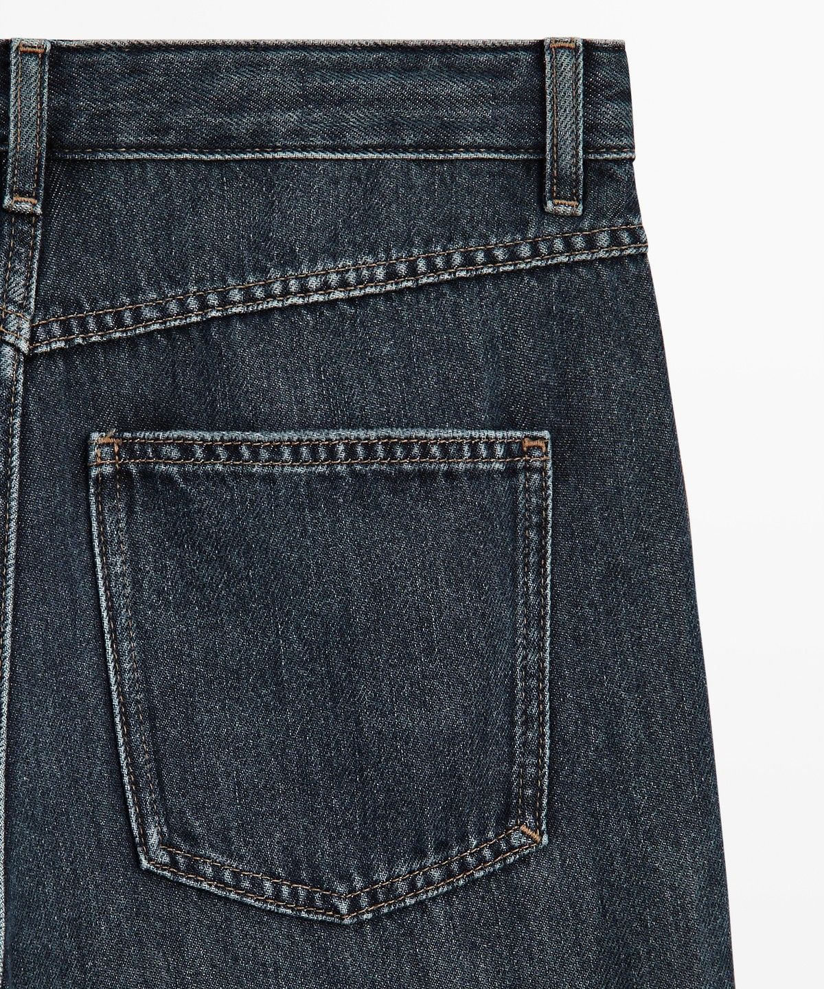마시모두띠(MASSIMO DUTTI) 하이라이즈 릴랙스 핏 배럴 진