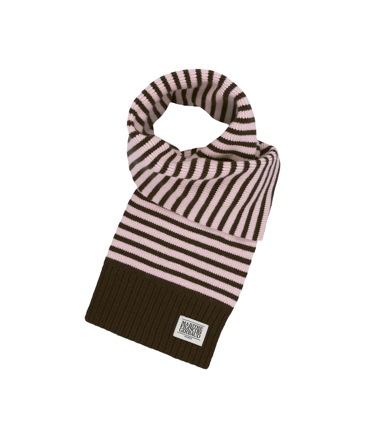 마리떼 프랑소와 저버(MARITHÉ + FRANҪOIS GIRBAUD) CLASSIC LOGO KNIT MUFFLER pink