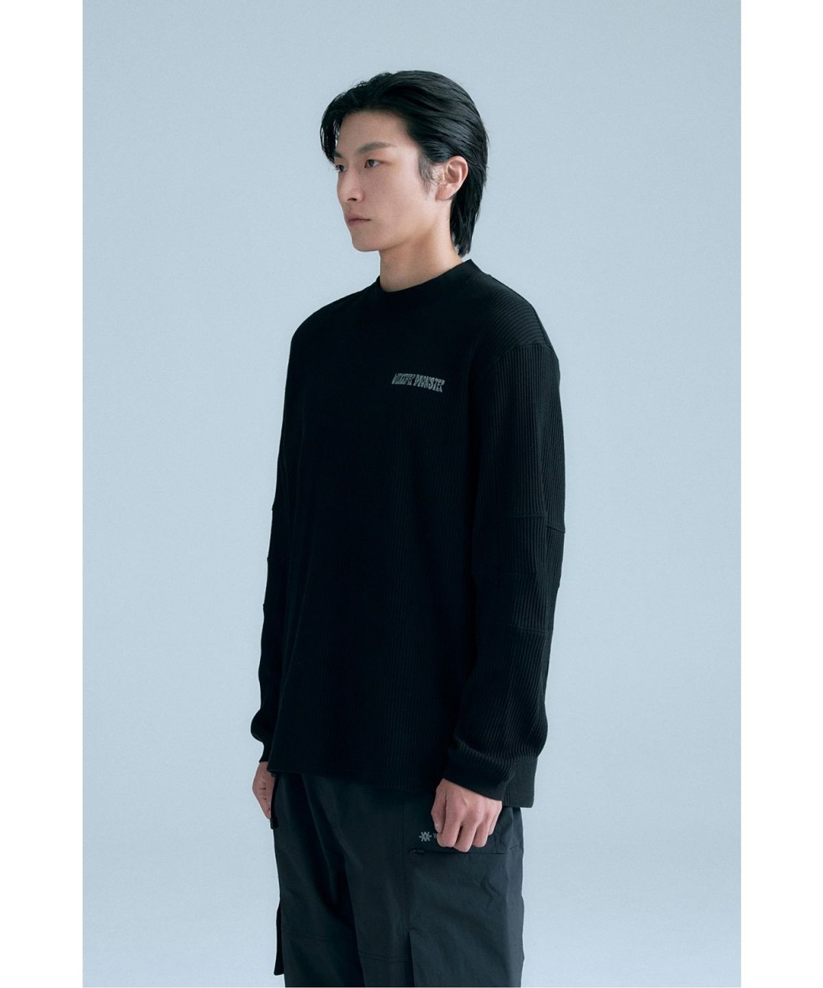 코오롱스포츠(KOLON SPORT) WM 와플 크루넥 티 8UTBA26304BLK