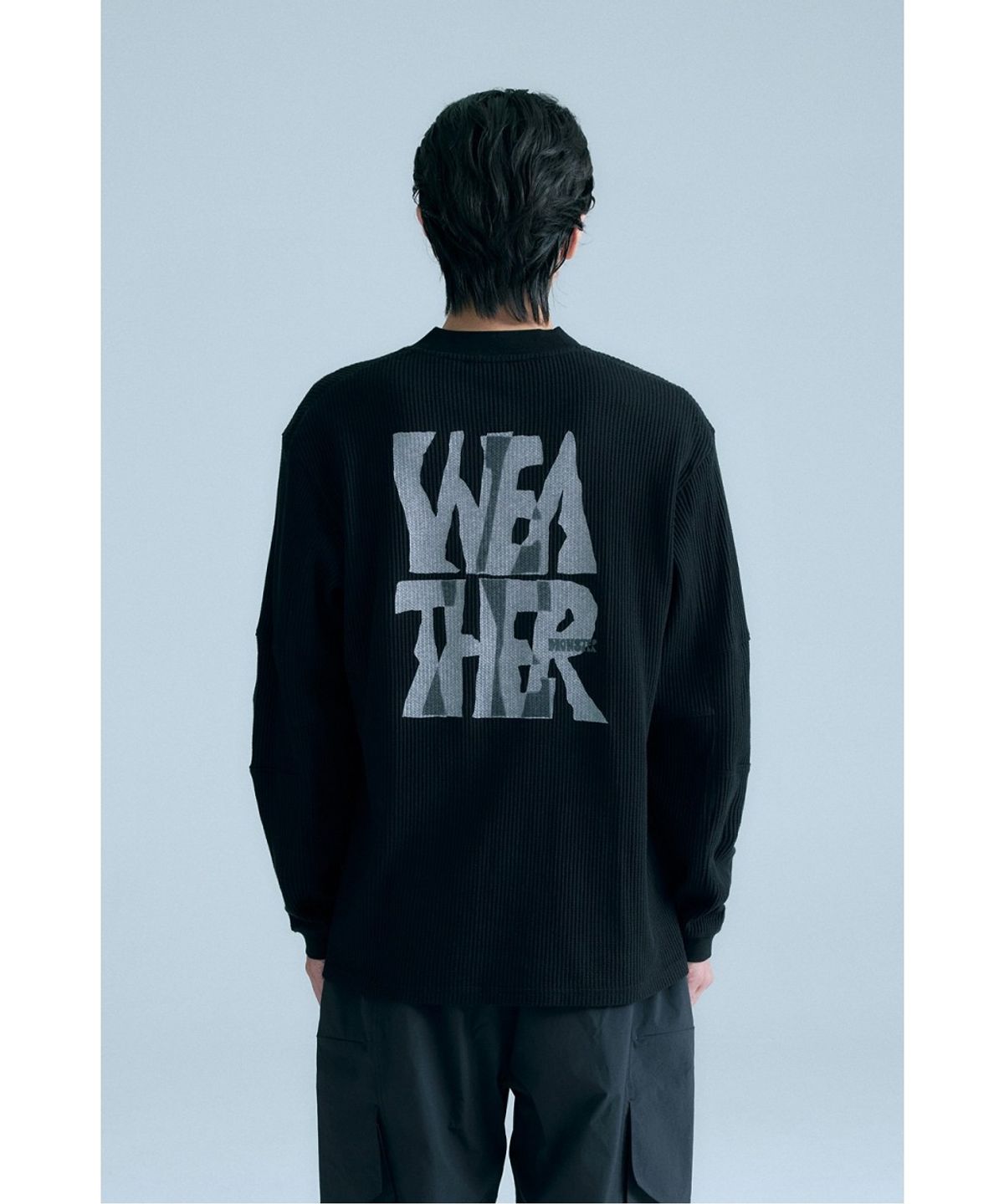 코오롱스포츠(KOLON SPORT) WM 와플 크루넥 티 8UTBA26304BLK