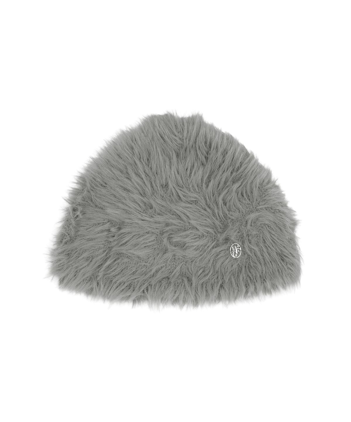 마리떼 프랑소와 저버(MARITHÉ + FRANҪOIS GIRBAUD) CIRCLE LOGO HAIRY BEANIE gray