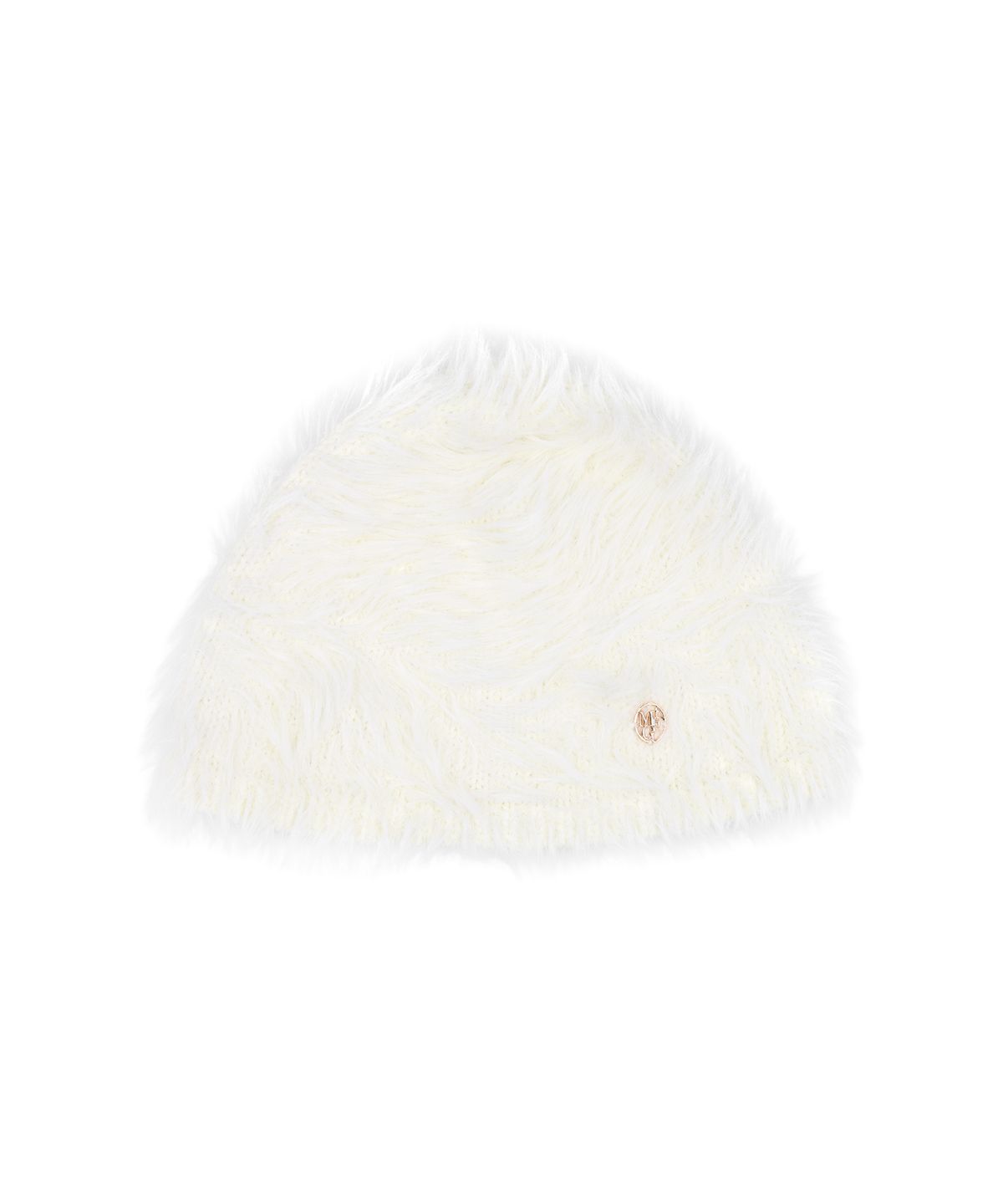 마리떼 프랑소와 저버(MARITHÉ + FRANҪOIS GIRBAUD) CIRCLE LOGO HAIRY BEANIE ivory