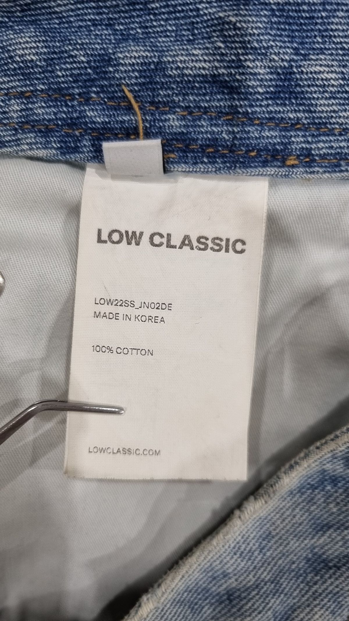 로우클래식(LOW CLASSIC) STRAIGHT FIT DENIM S