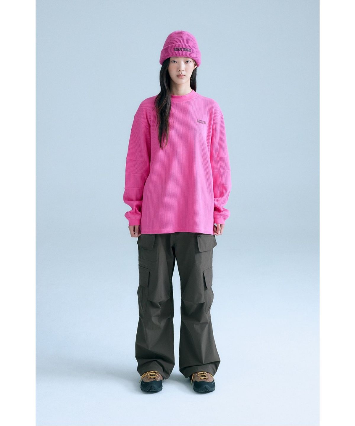 코오롱스포츠(KOLON SPORT) WM 와플 크루넥 티 8UTBA26304PIN