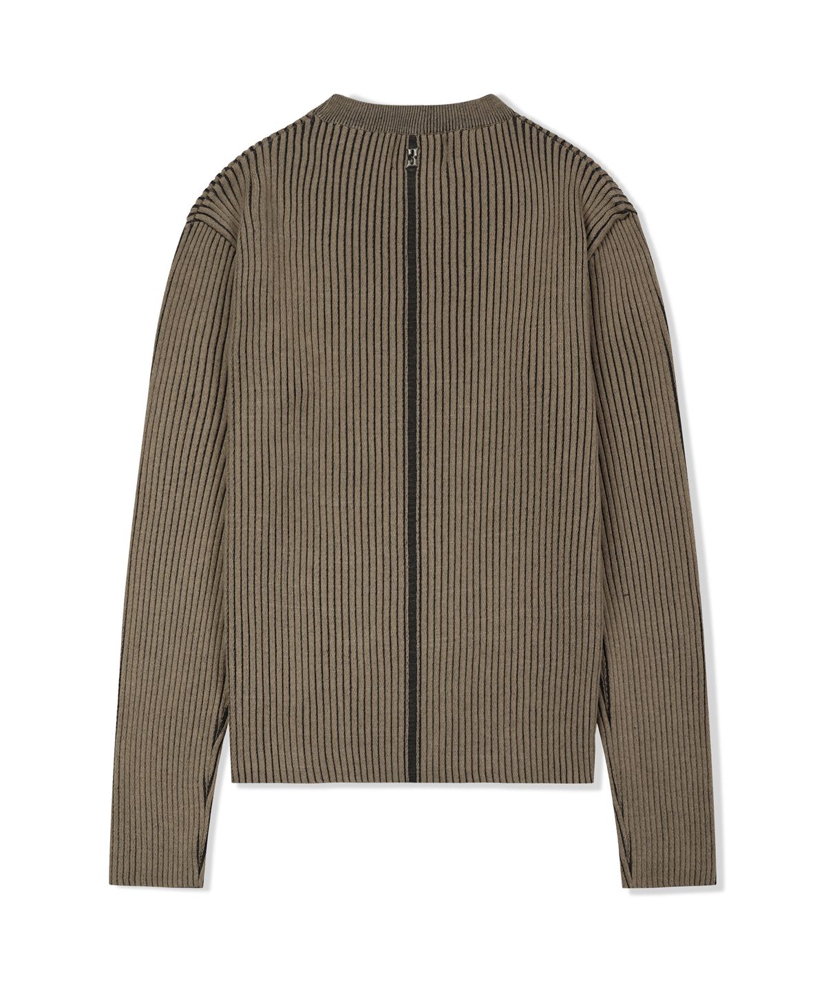 포스333(PHOS333) M Ribbed Knit Sweater/Beige