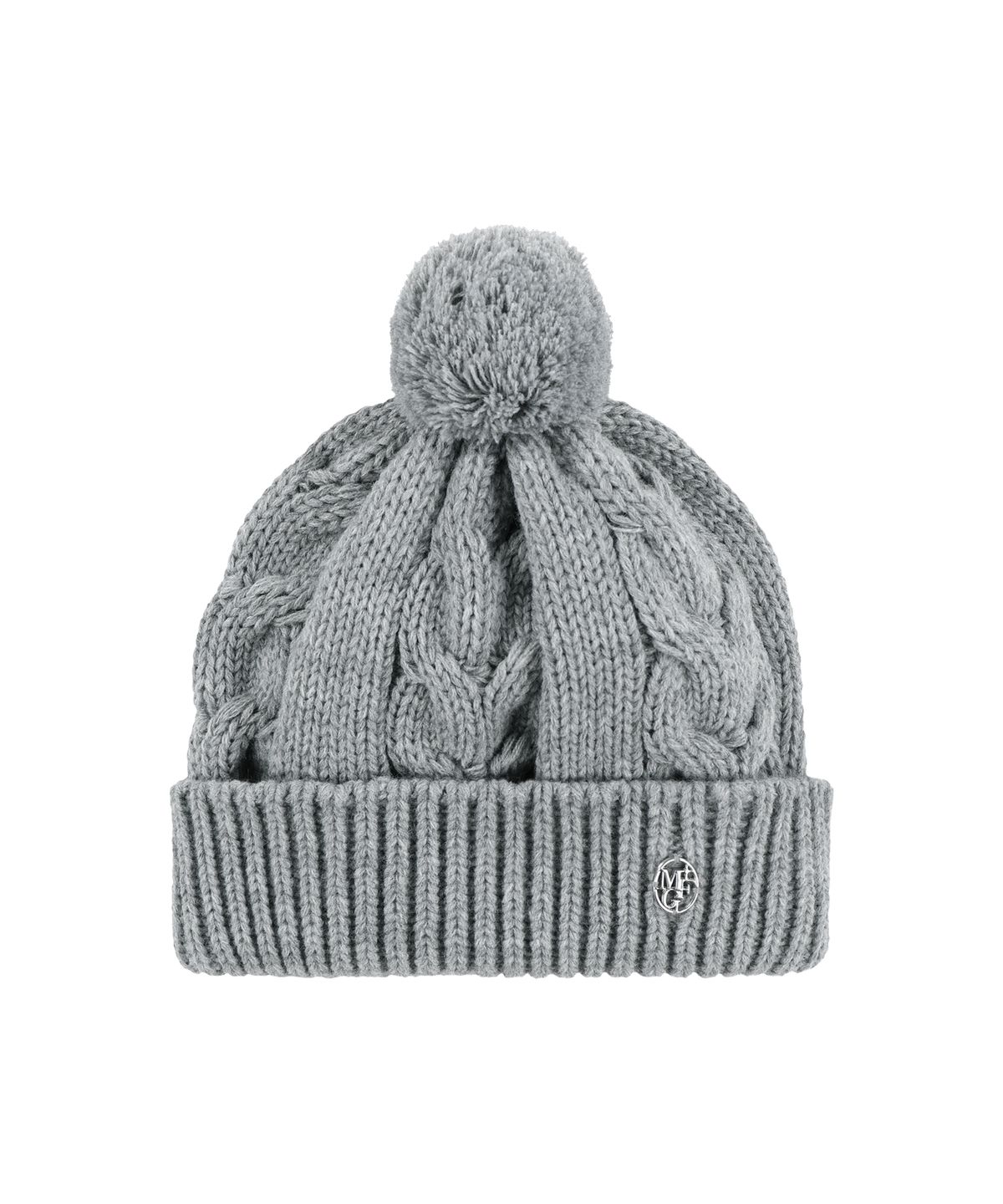 마리떼 프랑소와 저버(MARITHÉ + FRANҪOIS GIRBAUD) CABLE KNIT BEANIE melange gray