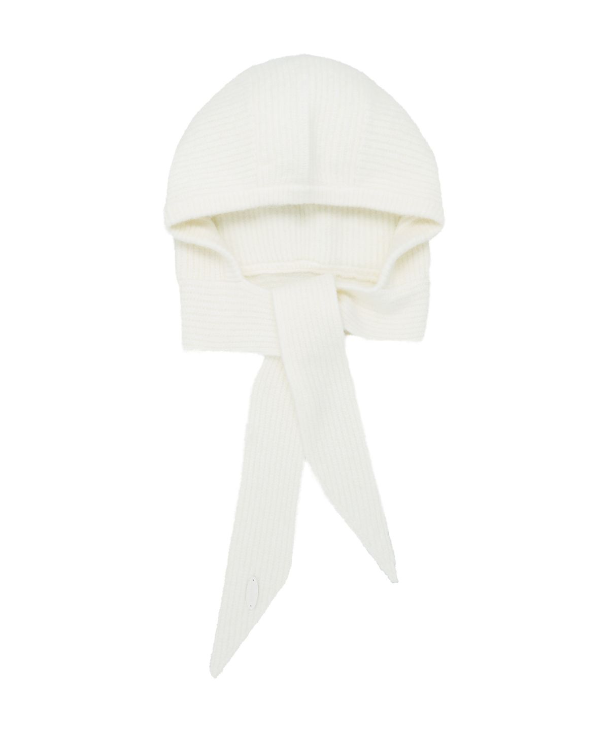 마리떼 프랑소와 저버(MARITHÉ + FRANҪOIS GIRBAUD) REGULAR LOGO SCARF BALACLAVA ivory