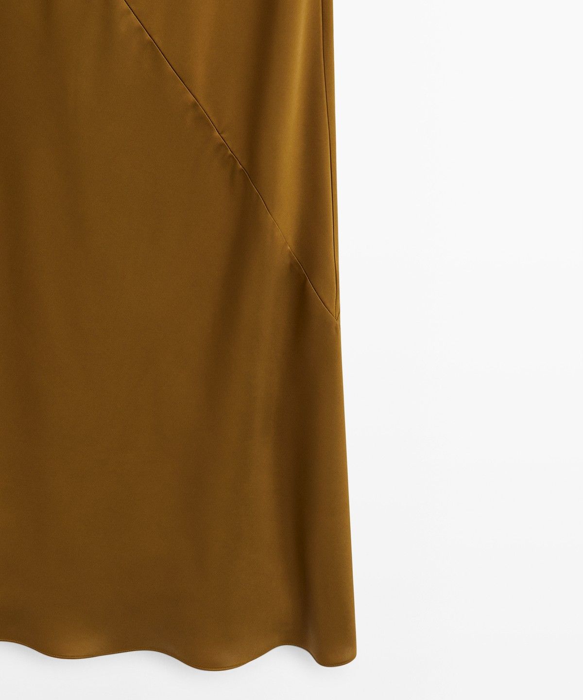 마시모두띠(MASSIMO DUTTI) 새틴 마감 플루이드 미디 원피스
