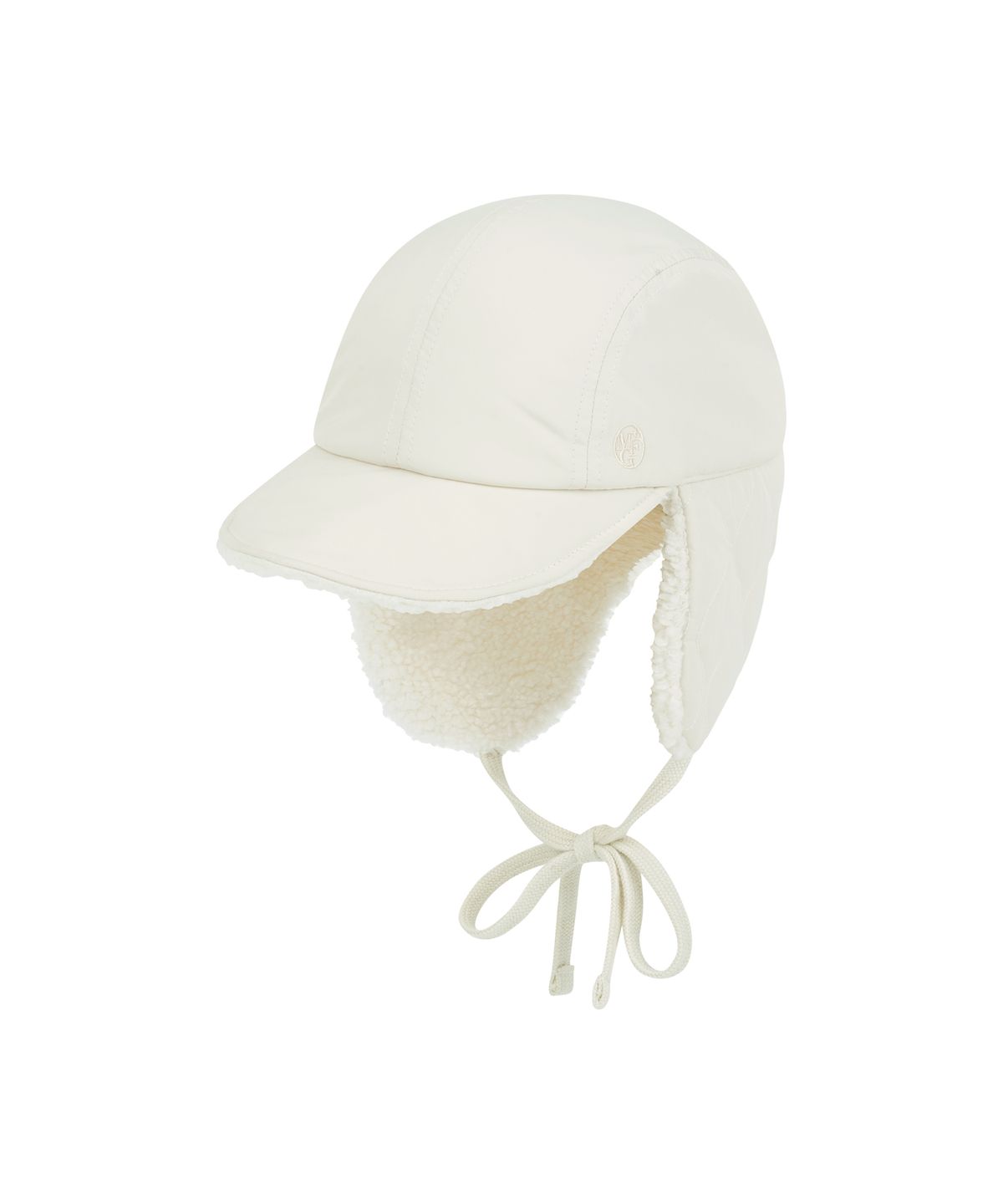 마리떼 프랑소와 저버(MARITHÉ + FRANҪOIS GIRBAUD) QUILTED EARFLAP CAP ivory