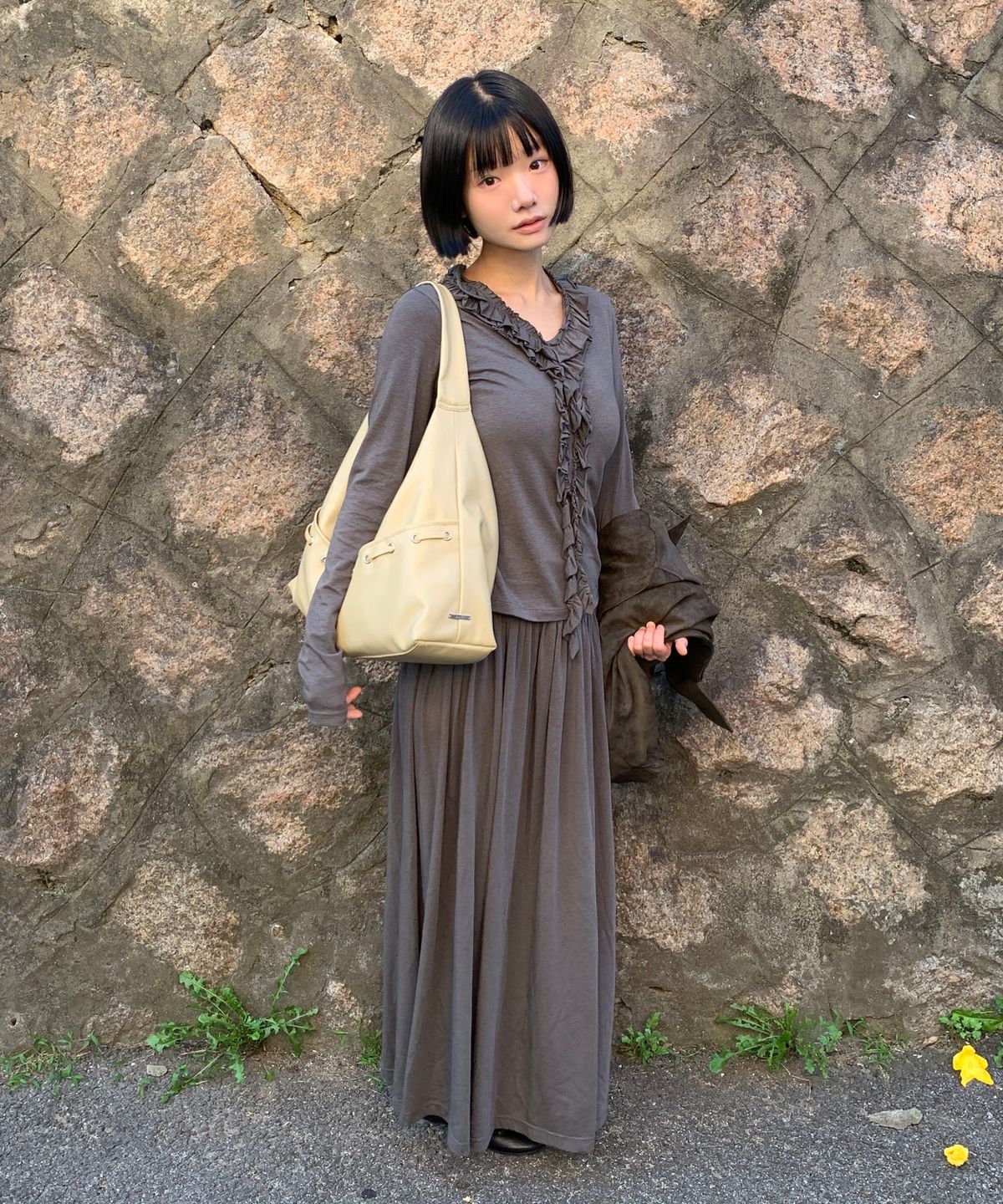 레이브(RAIVE) Shirring Jersey Skirt VW6AS960_2color