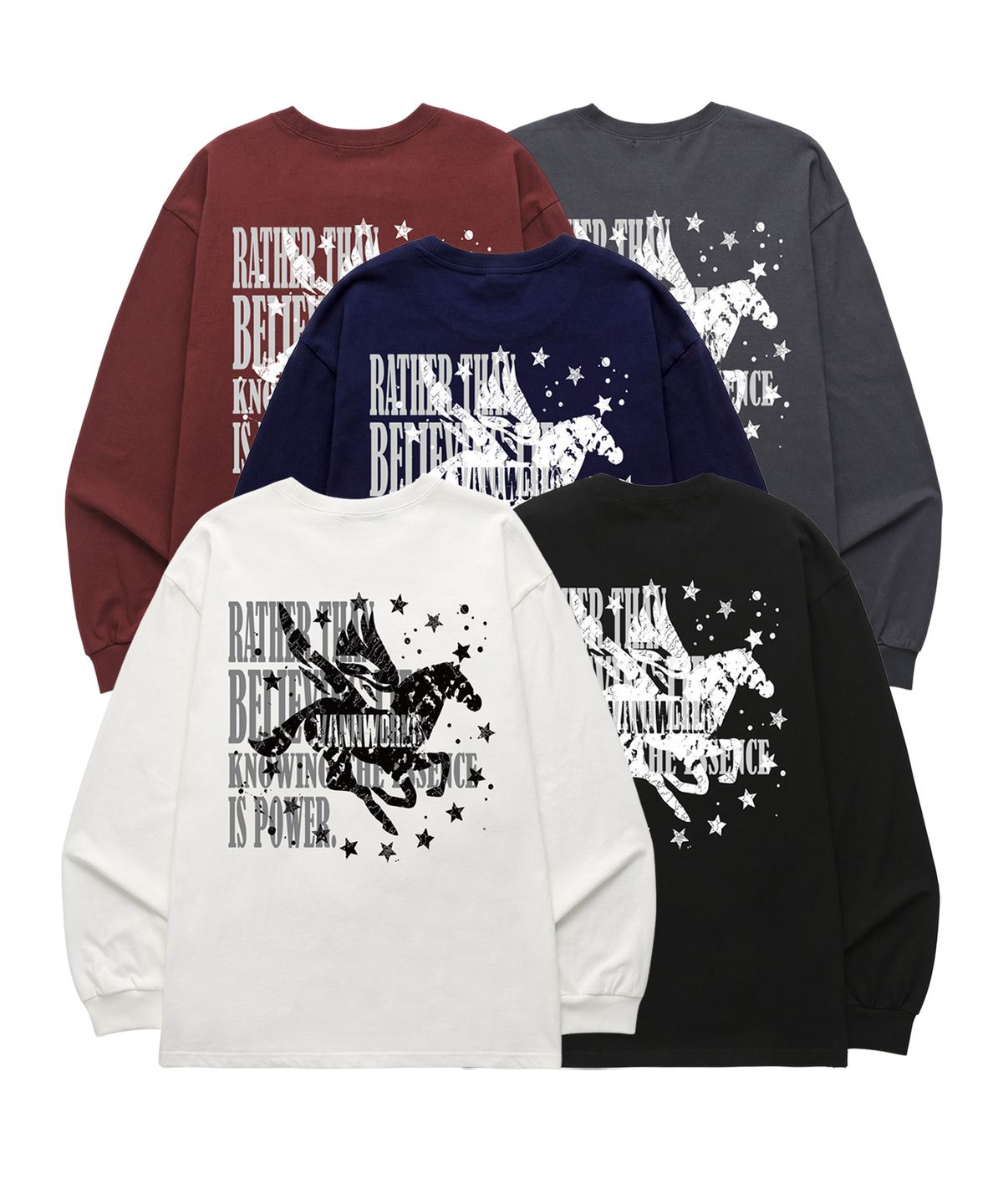 밴웍스(VANNWORKS) 2STAR HORSE 롱슬리브 (VLS0230) 차콜