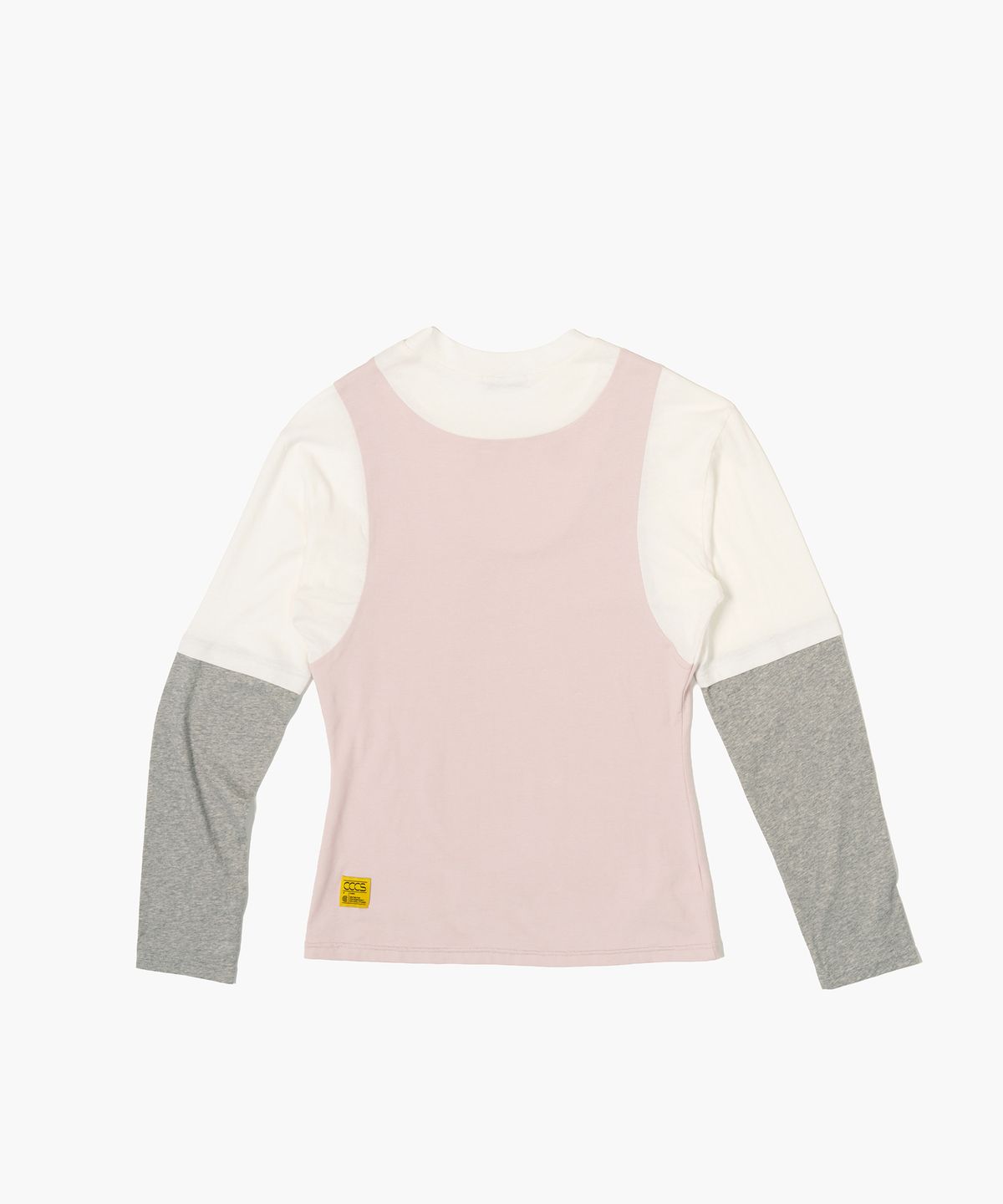 씨씨씨에스(CCCS) LIGHT PINK MULTI LAYER T-SHIRTS