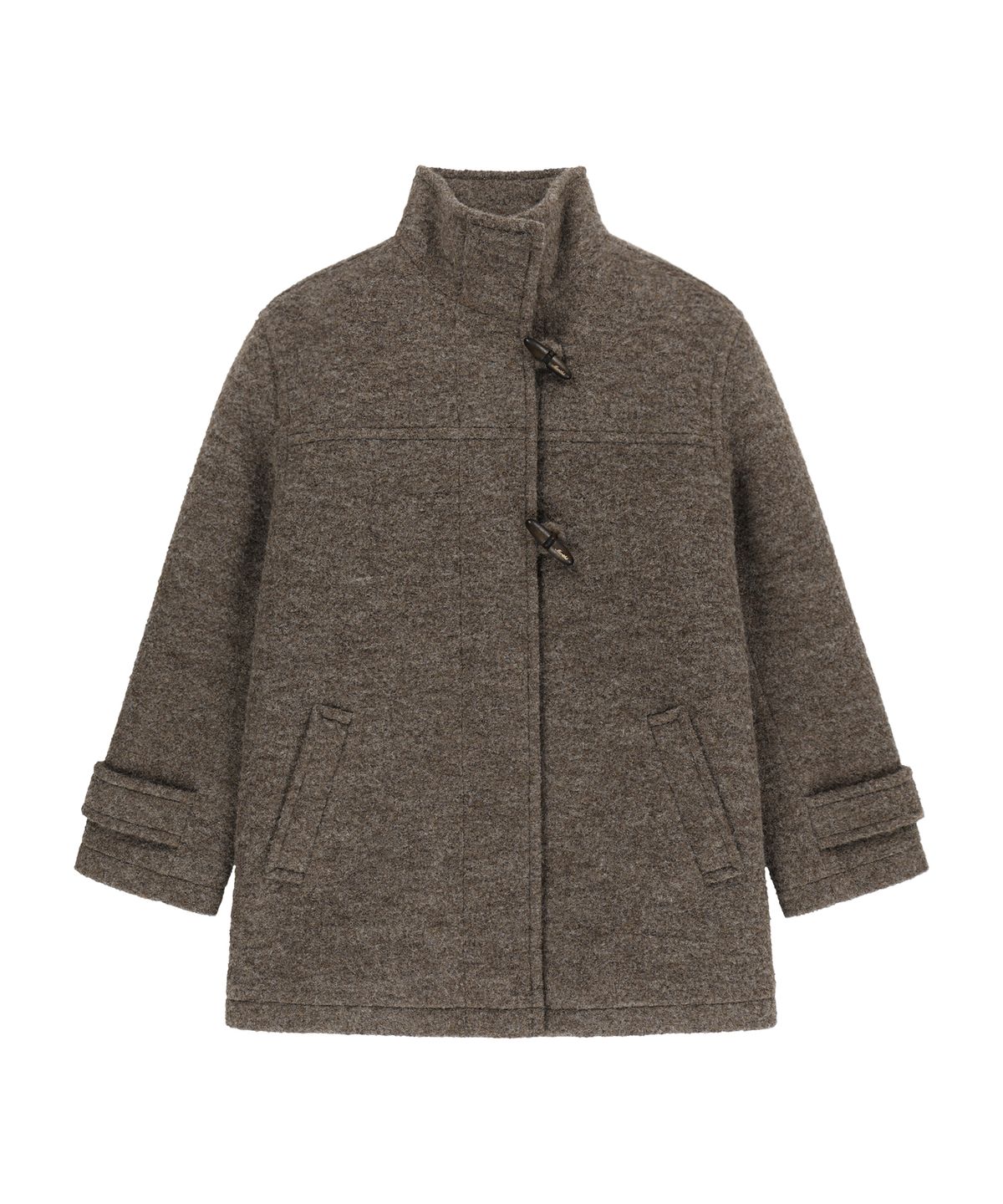 마리떼 프랑소와 저버(MARITHÉ + FRANҪOIS GIRBAUD) W HIGH NECK PADDED HALF COAT brown