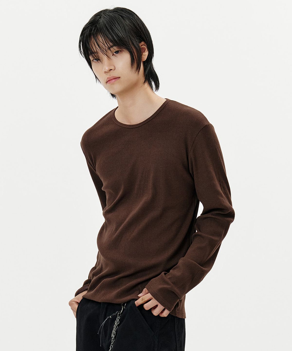 딥센스(DEEP SENSE) Slim Fit Layered T-Shirt  - 3color