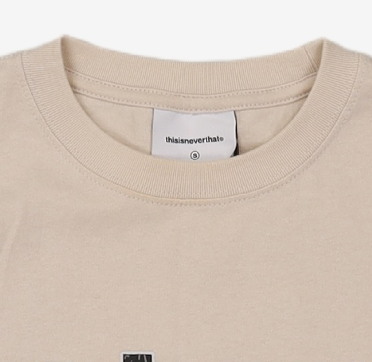 디스이즈네버댓(THISISNEVERTHAT) Big Initial W Tee Beige S