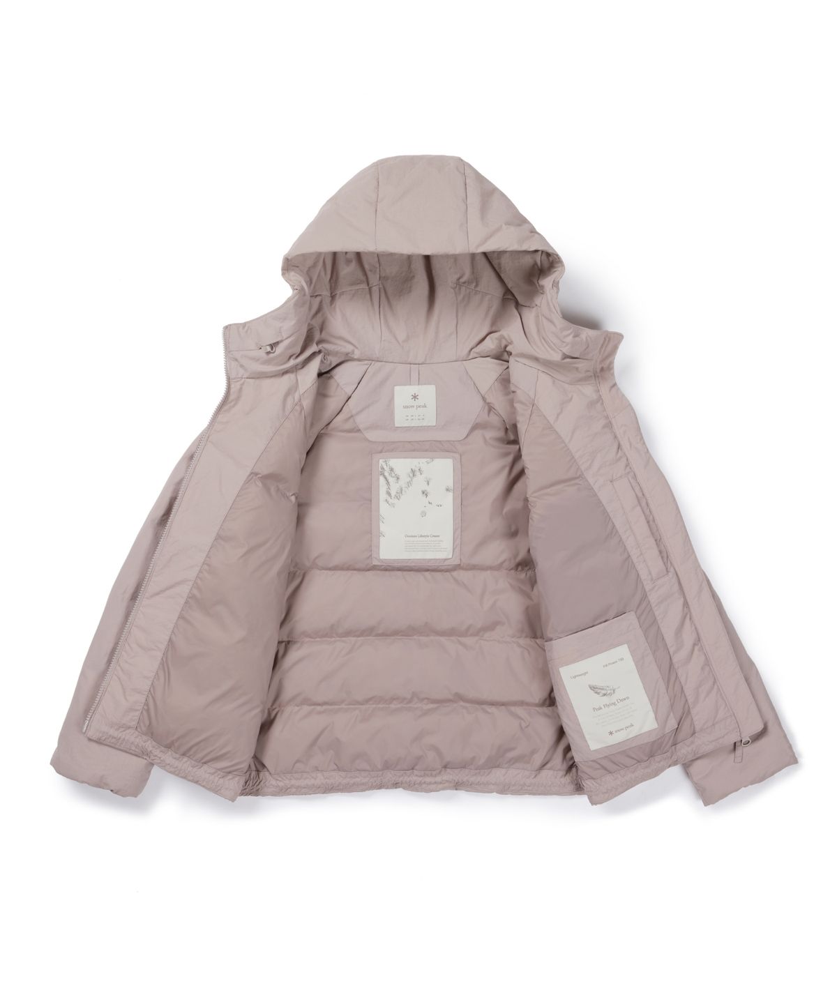 스노우피크 어패럴(SNOWPEAK APPAREL) 랜드 여성 후드 경량 다운 자켓 (S26WWGDJ51) Rusty Pink