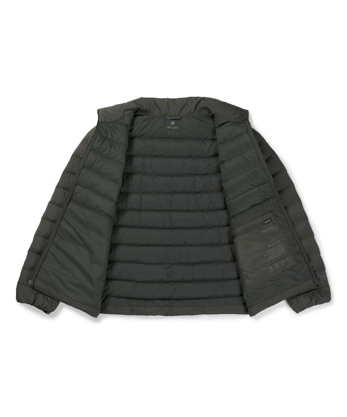 스노우피크 어패럴(SNOWPEAK APPAREL) 에어노바 퍼텍스 퀀텀 스탠드넥 경량 다운 자켓 (S26WUPDJ16) Dark Khaki