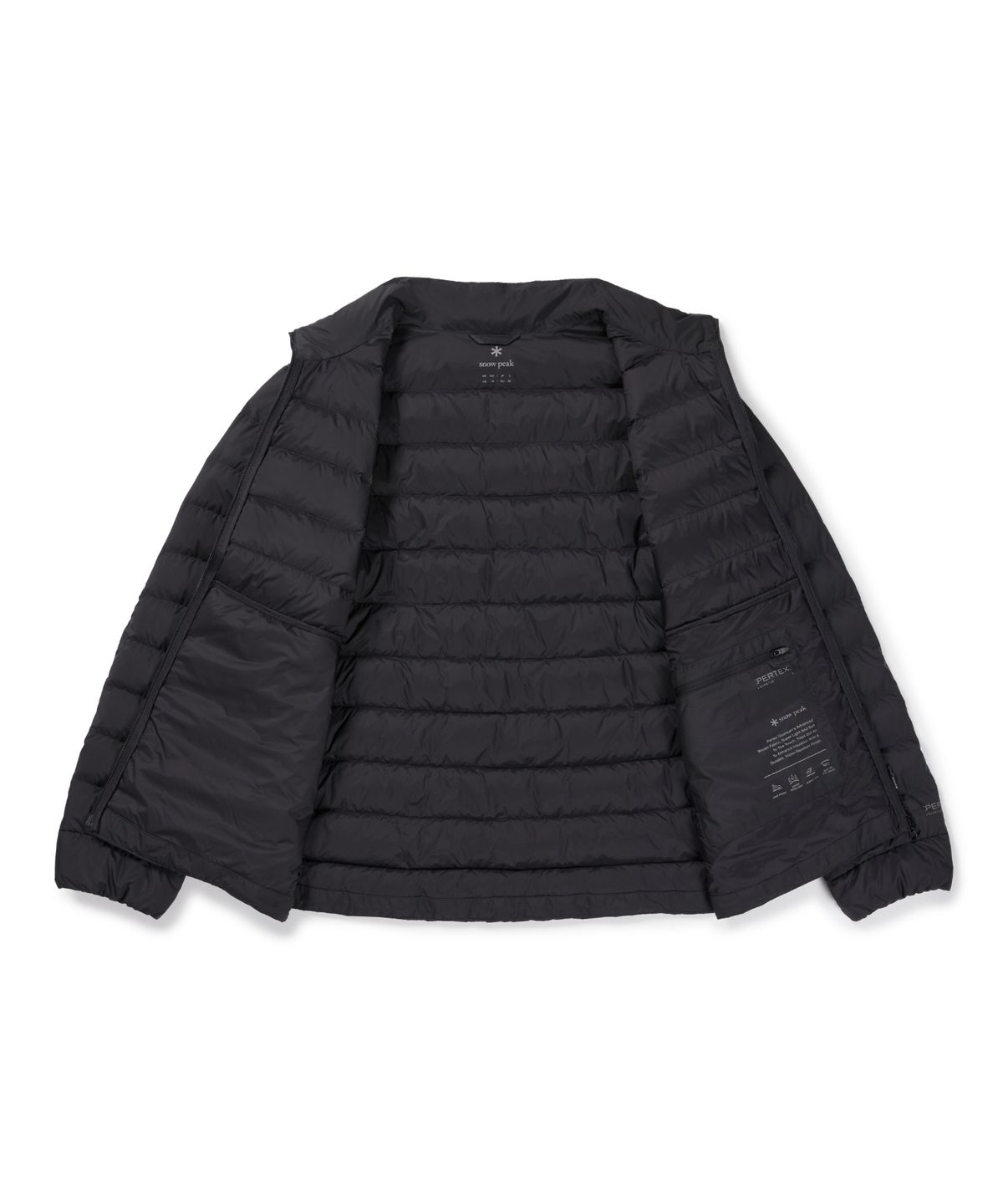 스노우피크 어패럴(SNOWPEAK APPAREL) 에어노바 퍼텍스 퀀텀 스탠드넥 경량 다운 자켓 (S26WUPDJ16) Black