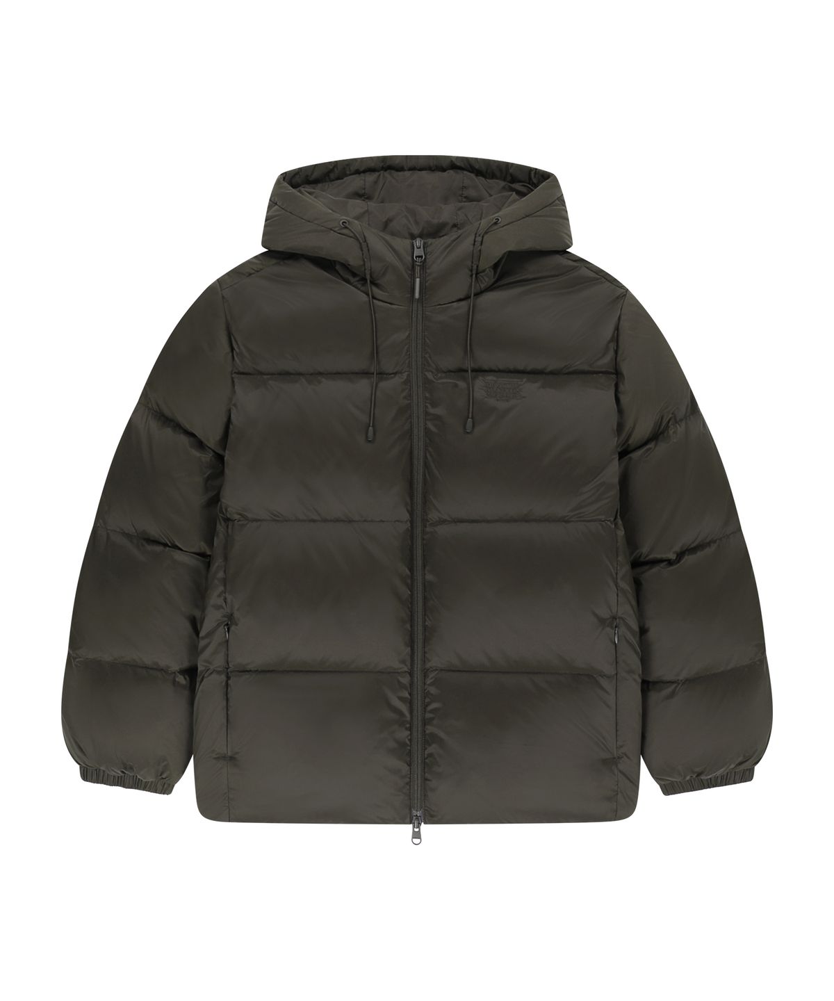 마리떼 프랑소와 저버(MARITHÉ + FRANҪOIS GIRBAUD) LOW DENIER PUFFER HOODED DOWN JACKET khaki beige