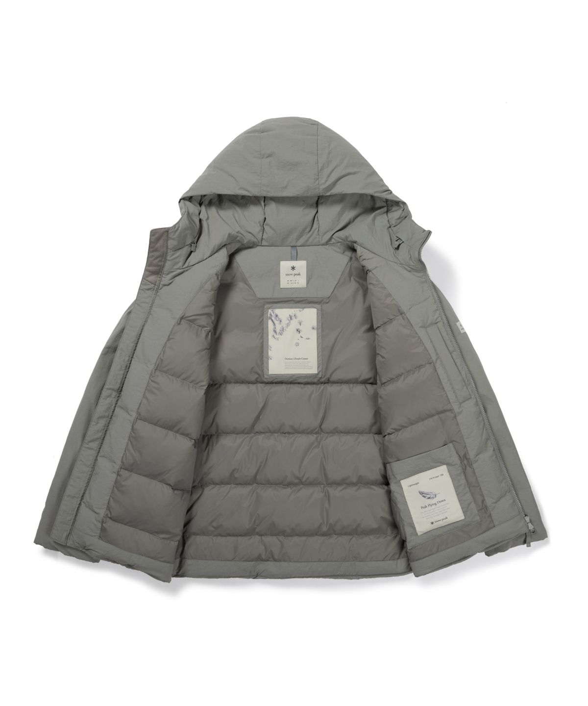스노우피크 어패럴(SNOWPEAK APPAREL) 랜드 후드 경량 다운 자켓 (S26WMGDJ50) Dark Gray