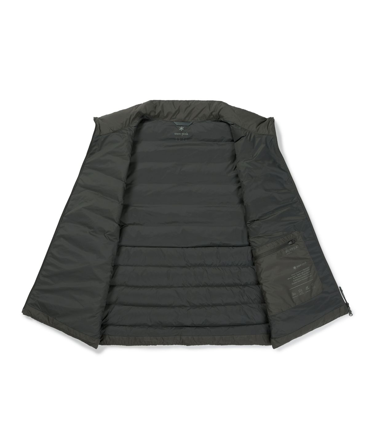 스노우피크 어패럴(SNOWPEAK APPAREL) 에어노바 퍼텍스 퀀텀 스탠드넥 경량 다운 베스트 (S26WMPDV16) Dark Khaki