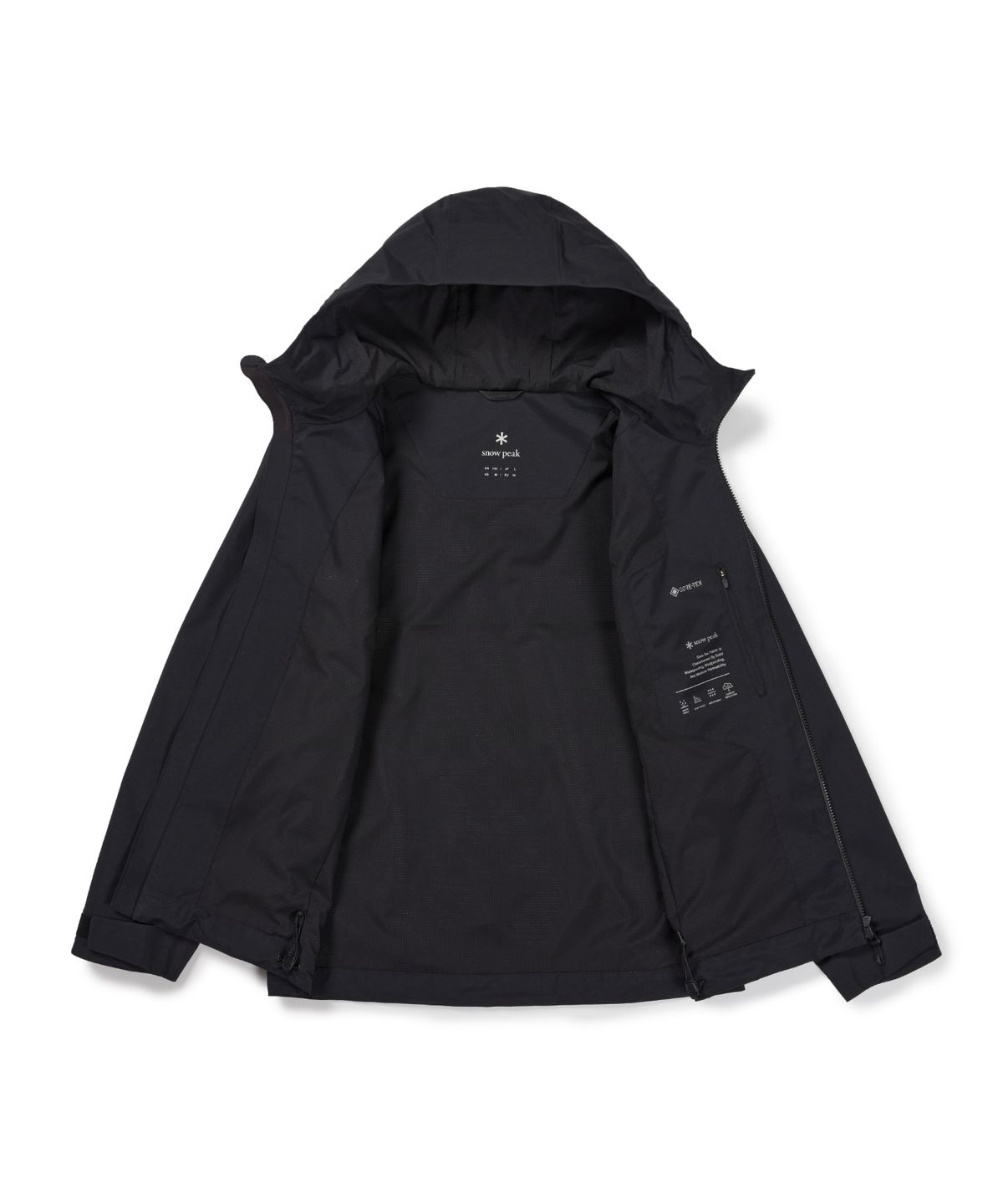 스노우피크 어패럴(SNOWPEAK APPAREL) 고어텍스 2L 방수 자켓 (S26FMPJK02) Black