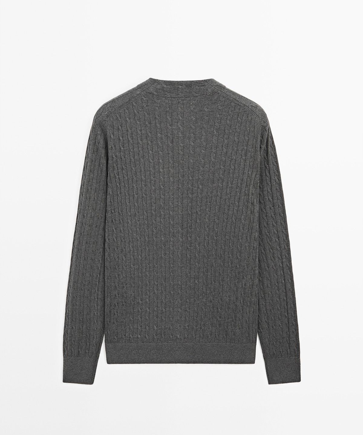 마시모두띠(MASSIMO DUTTI) 케이블 코튼 블렌드 니트 가디건