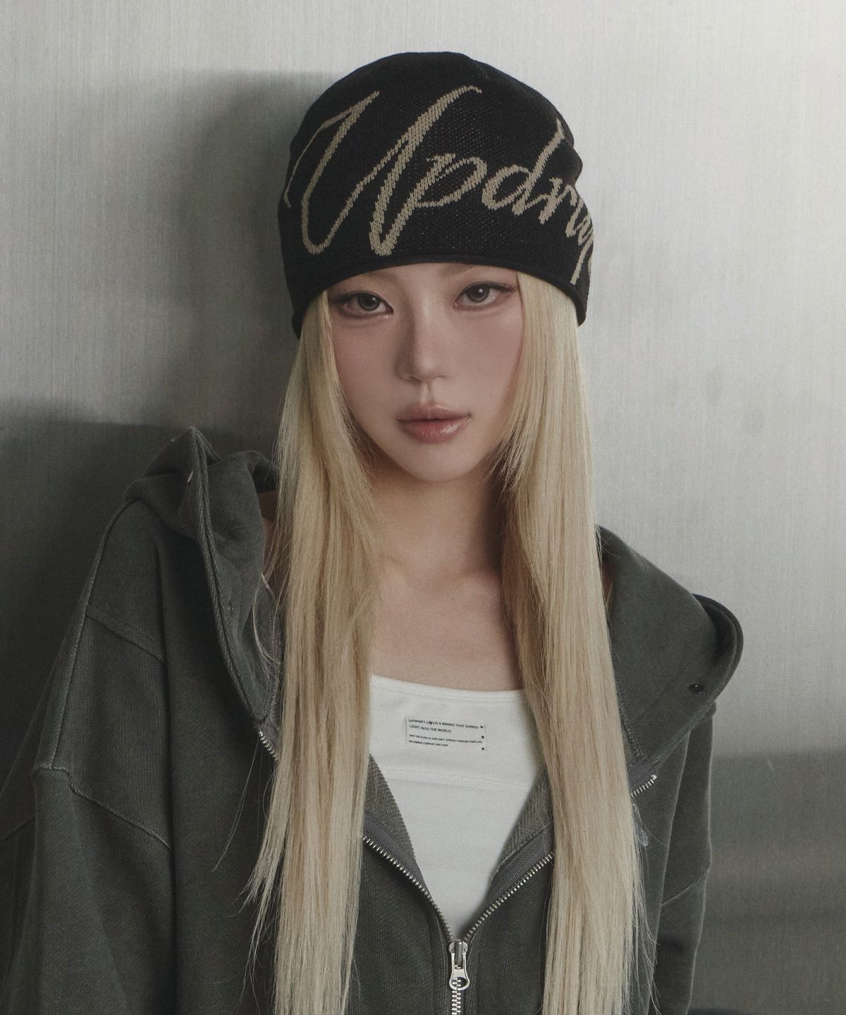 업드래프트(UPDRAFT) Jacquard Roll Beanie[Black]