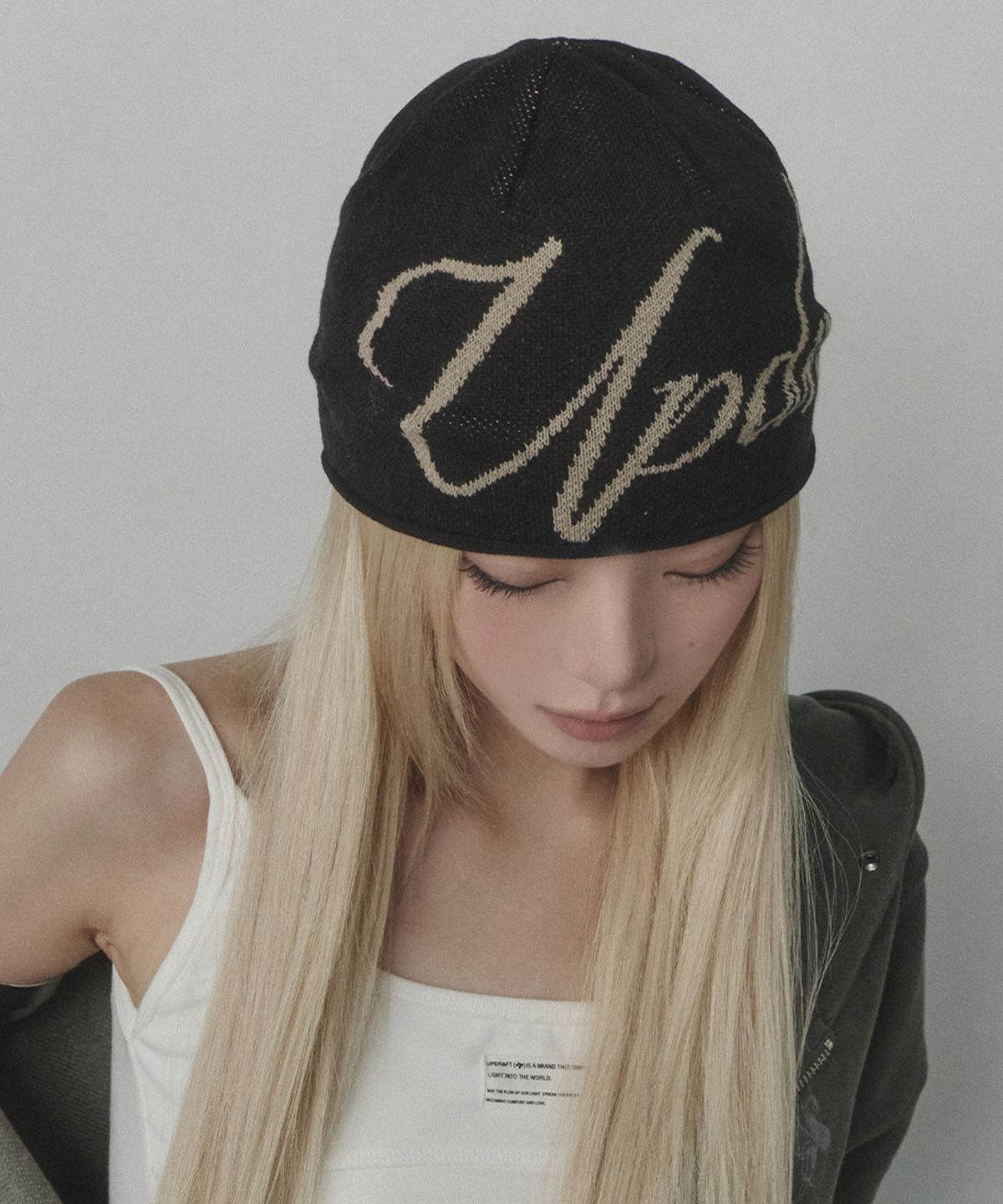업드래프트(UPDRAFT) Jacquard Roll Beanie[Black]