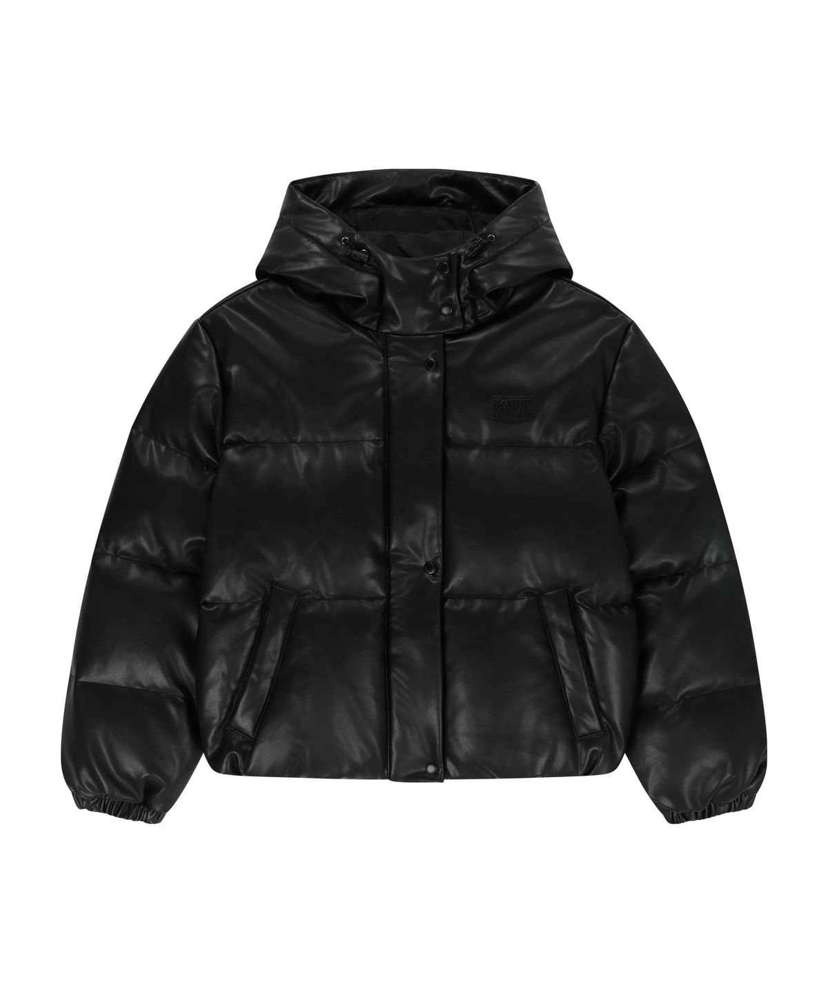 마리떼 프랑소와 저버(MARITHÉ + FRANҪOIS GIRBAUD) W LEATHER HOODED DOWN JACKET black