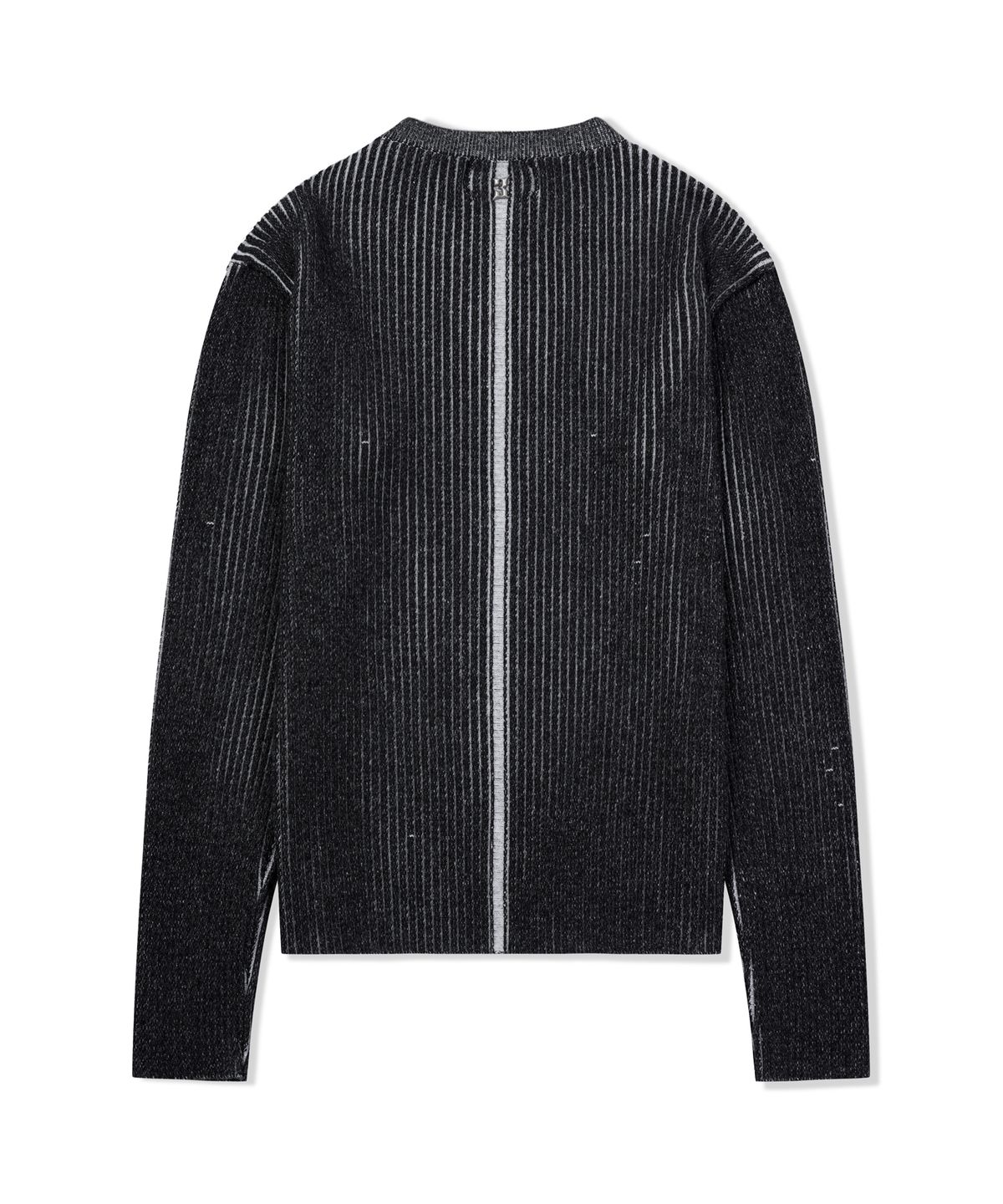 포스333(PHOS333) M Ribbed Knit Sweater/Black