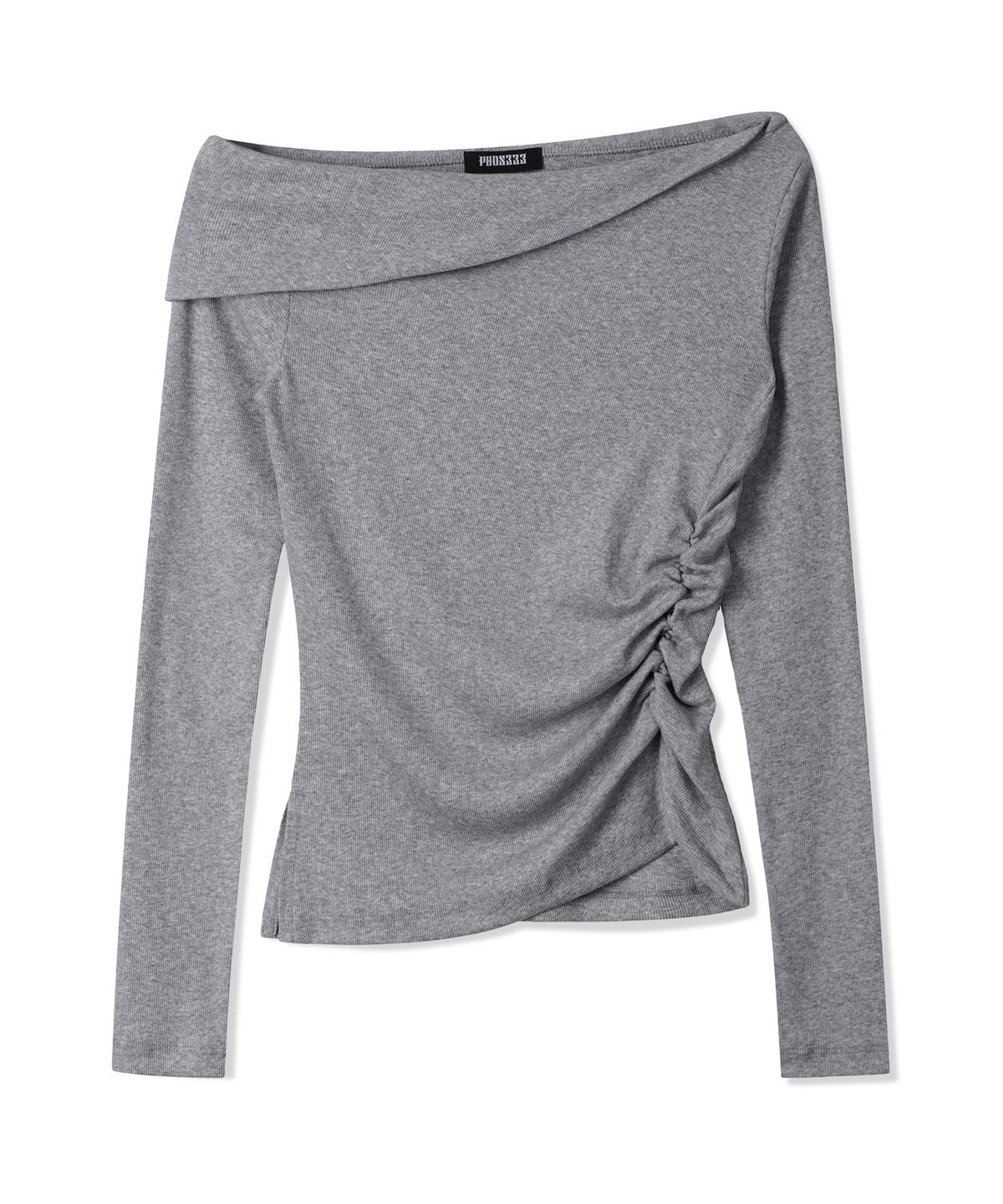 포스333(PHOS333) W One Off-Shoulder Long Sleeved