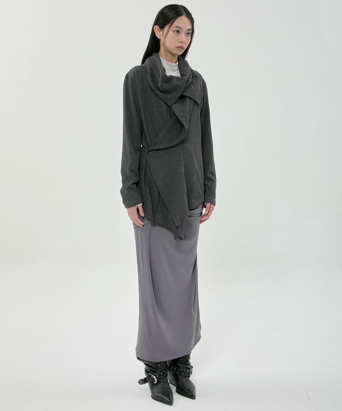 플레어업(FLAREUP) Kaya Layered Jaket (FL-052_Charcoal Melange)