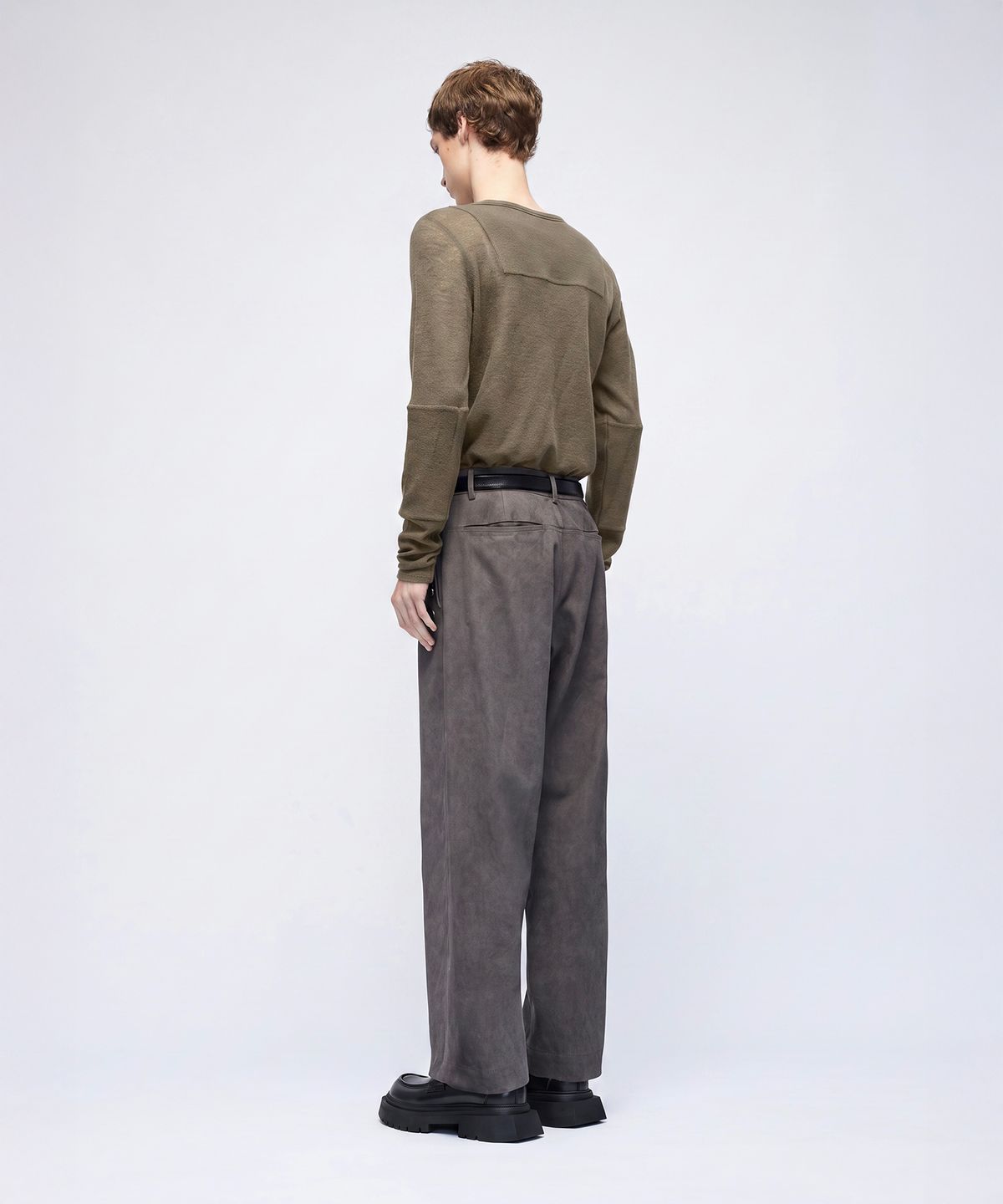 몰프(MORPH) Divided Wool Texture Long Sleeve