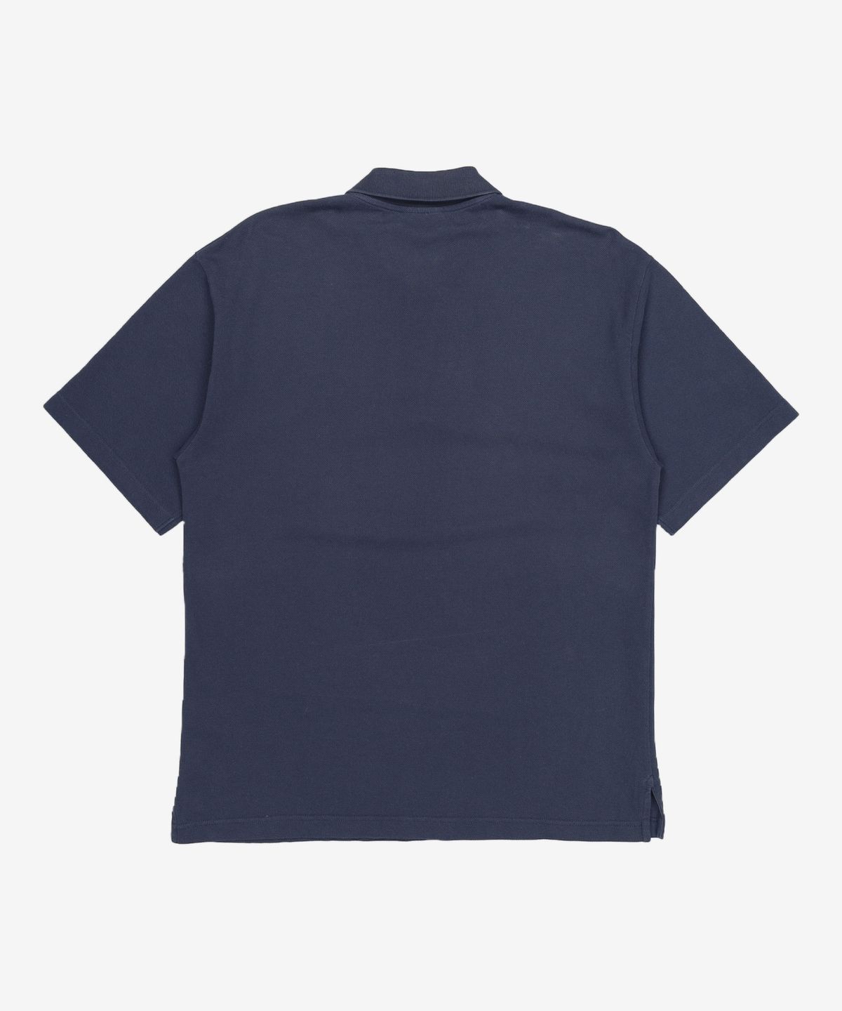 메종 키츠네(MAISON KITSUNE) 볼드 폭스 헤드 패치 오버사이즈 반소매 폴로 셔츠 - 딥 네이비 / MM00202KJ7010P492 S