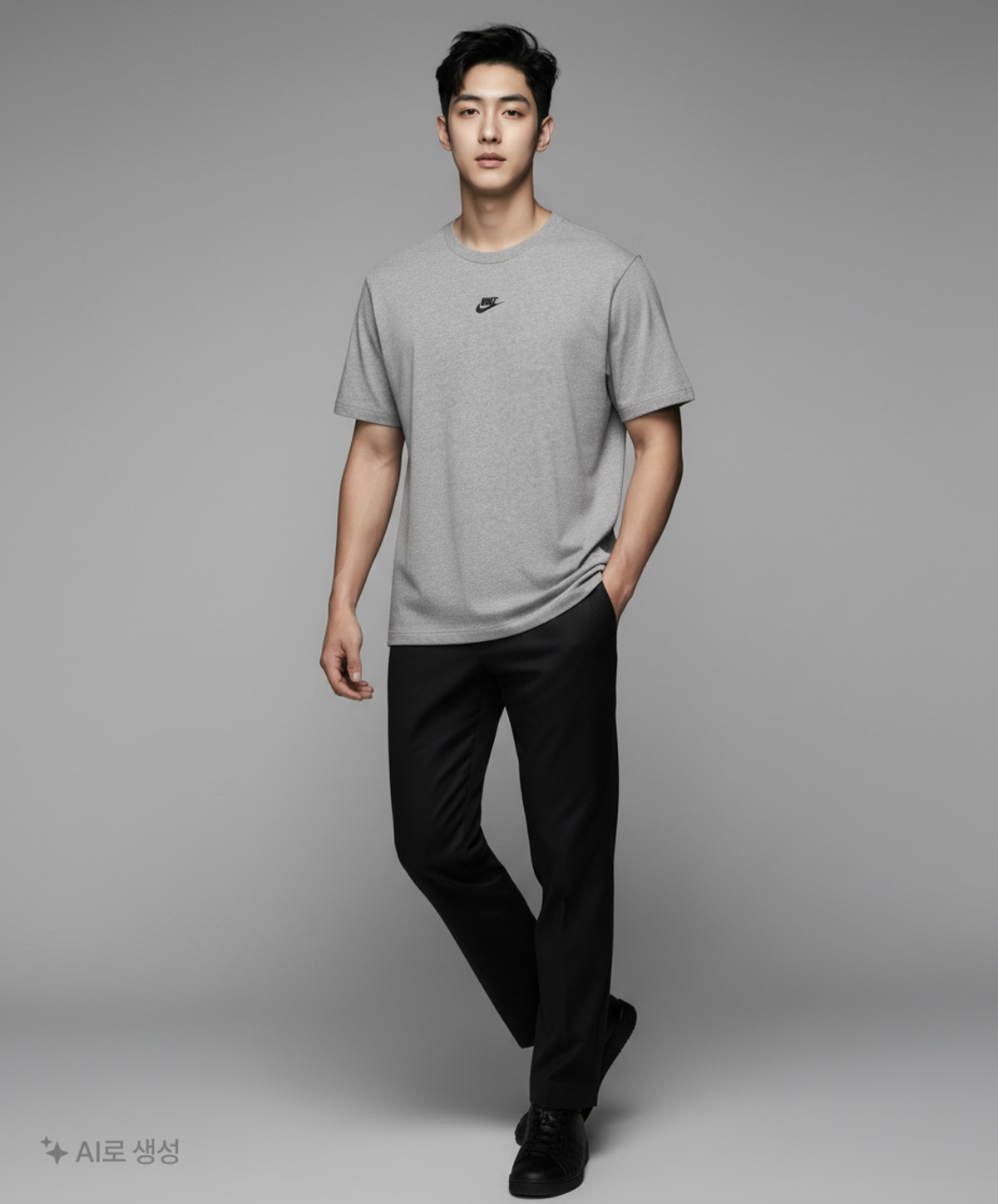 나이키(NIKE) 스포츠웨어 프리미엄 에센셜 티셔츠 M - 다크 그레이 헤더 / DO7393-063 XL