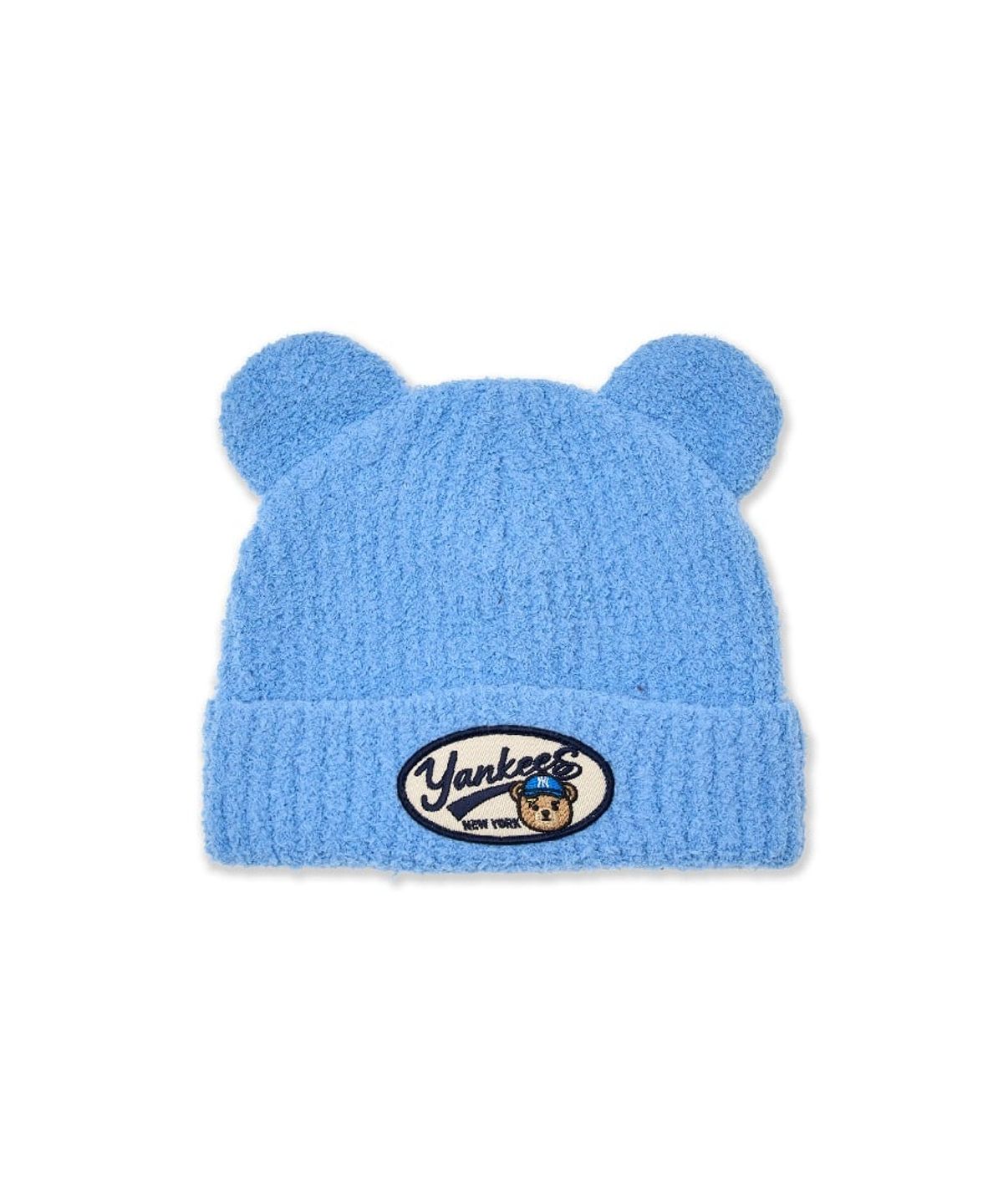 엠엘비 키즈(MLB KIDS) 메가베어 귀장식 비니 NY (L.Blue)