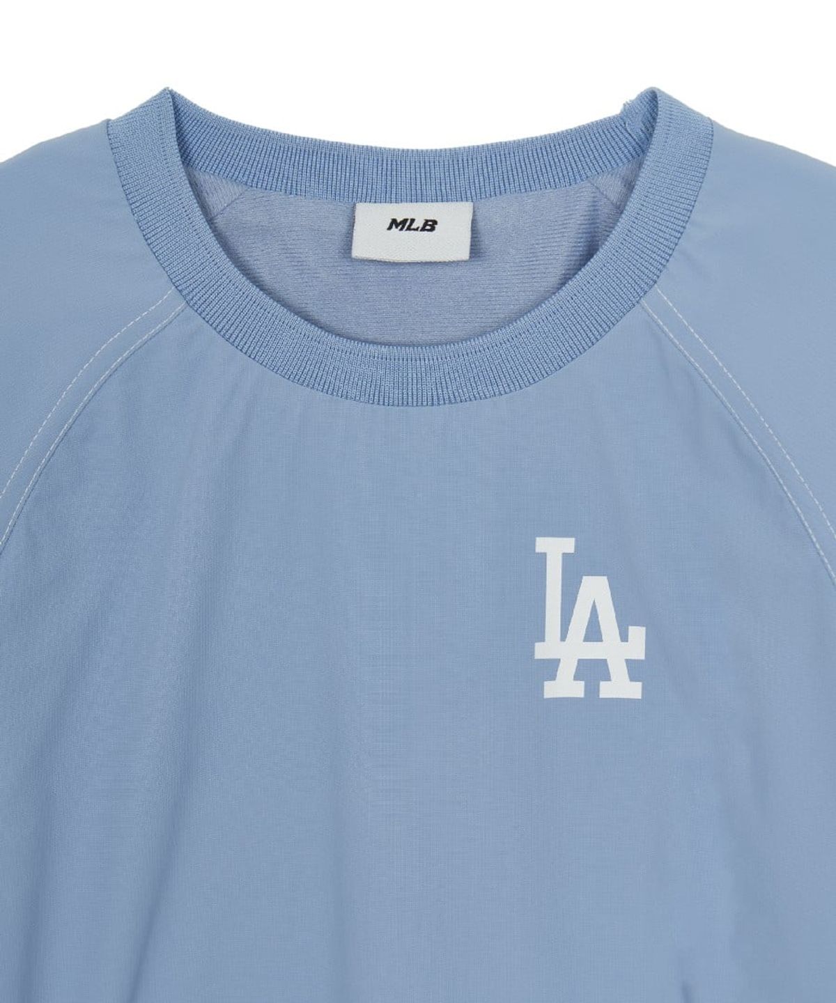 엠엘비 키즈(MLB KIDS) 스포티브 레터링 우븐 맨투맨 세트 LA (L.Blue)