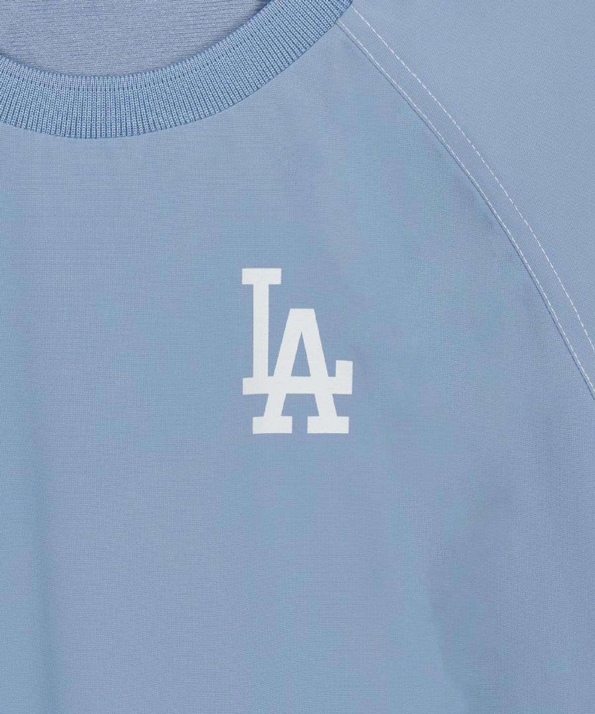 엠엘비 키즈(MLB KIDS) 스포티브 레터링 우븐 맨투맨 세트 LA (L.Blue)