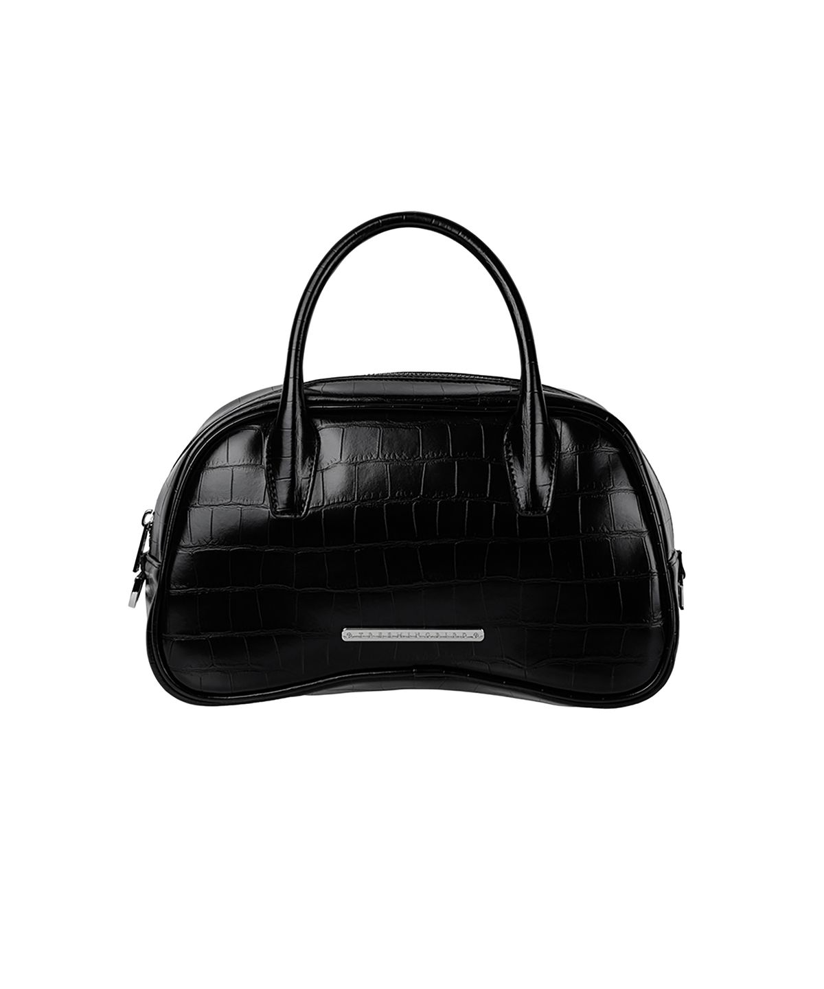 트리밍버드(TREEMINGBIRD) Curved Tote Bag [ Black ]