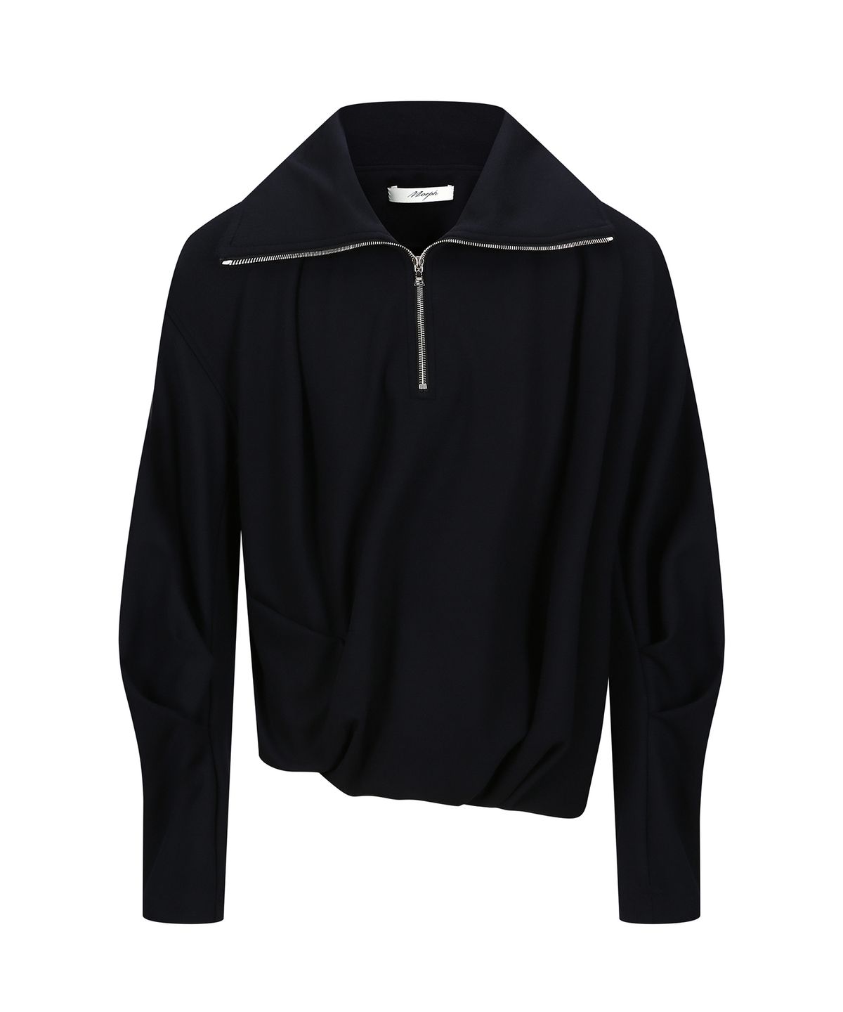 몰프(MORPH) Organism Wool Draped High Neck Sweater