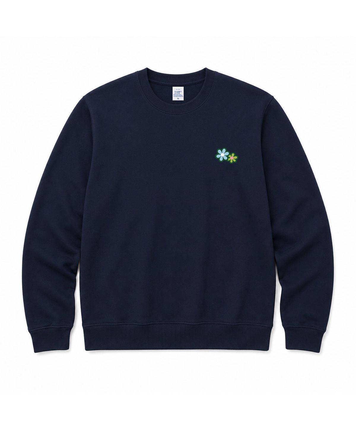 언리미트(UNLIMIT) CARTOON FLOWER CREWNECK (U26DTTS46W)