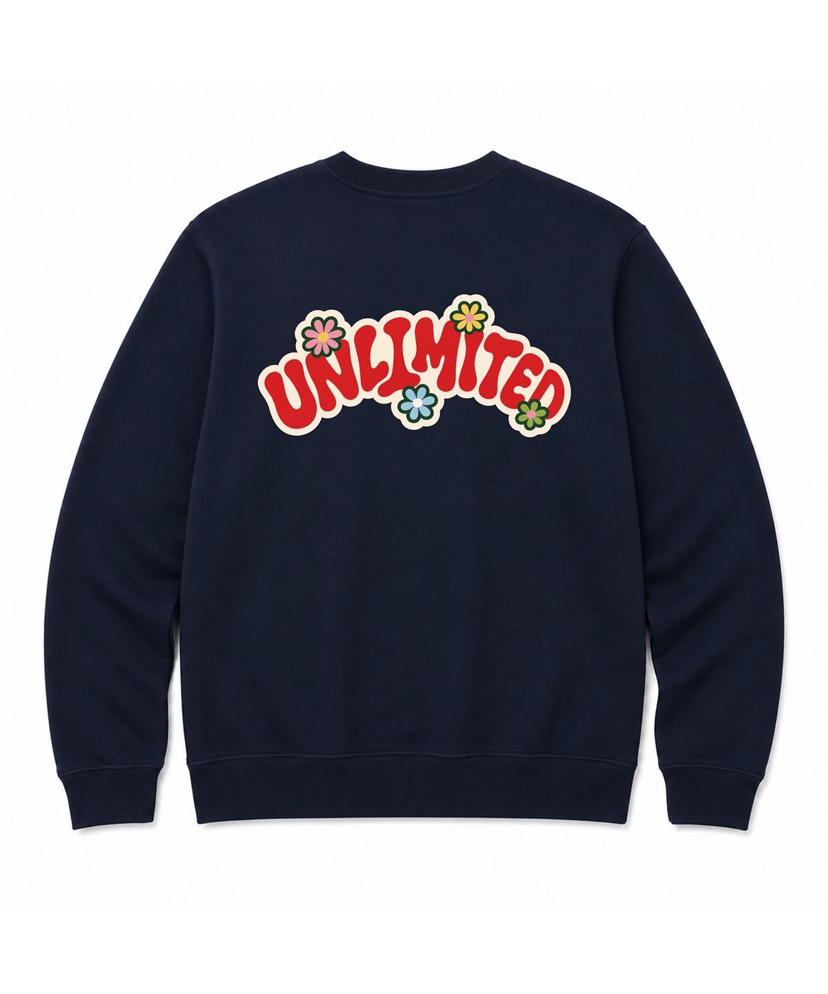 언리미트(UNLIMIT) CARTOON FLOWER CREWNECK (U26DTTS46W)