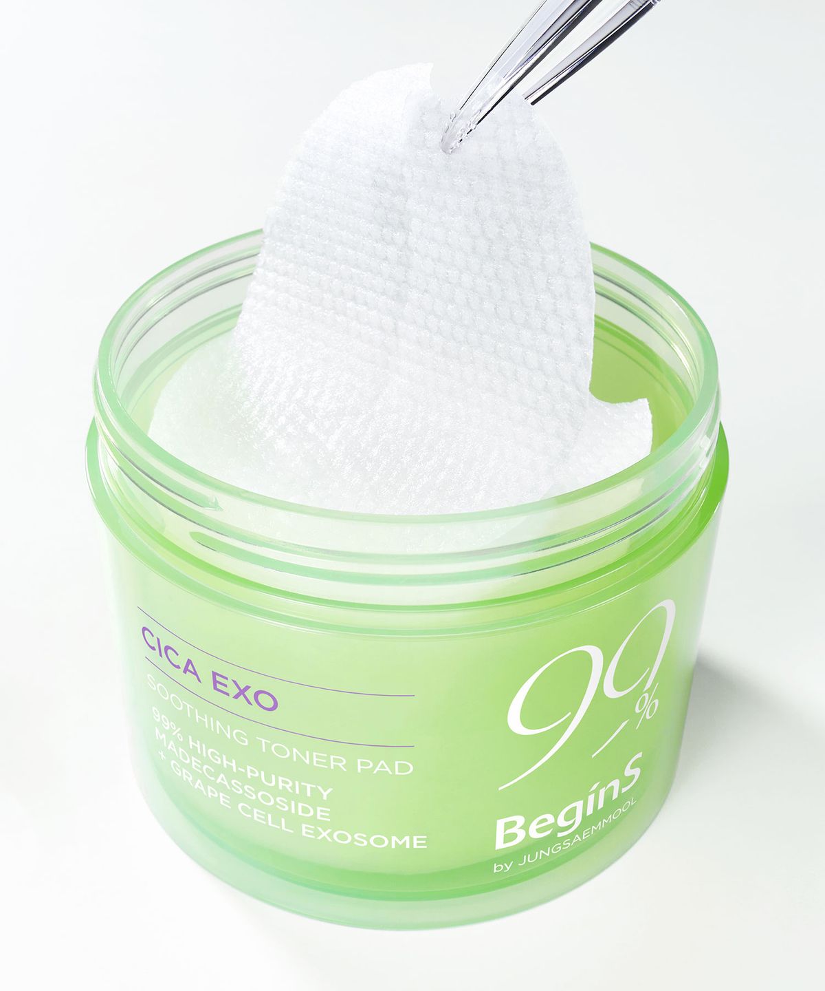 비긴스 바이 정샘물(BEGINS) 그린 시카 엑소 진정 토너 패드 70매 + 70매 (포어 퍼펙팅 세럼 30ml 본품 증정)