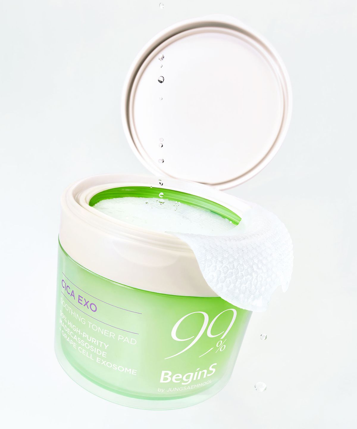 비긴스 바이 정샘물(BEGINS) 그린 시카 엑소 진정 토너 패드 70매 + 70매 (포어 퍼펙팅 세럼 30ml 본품 증정)