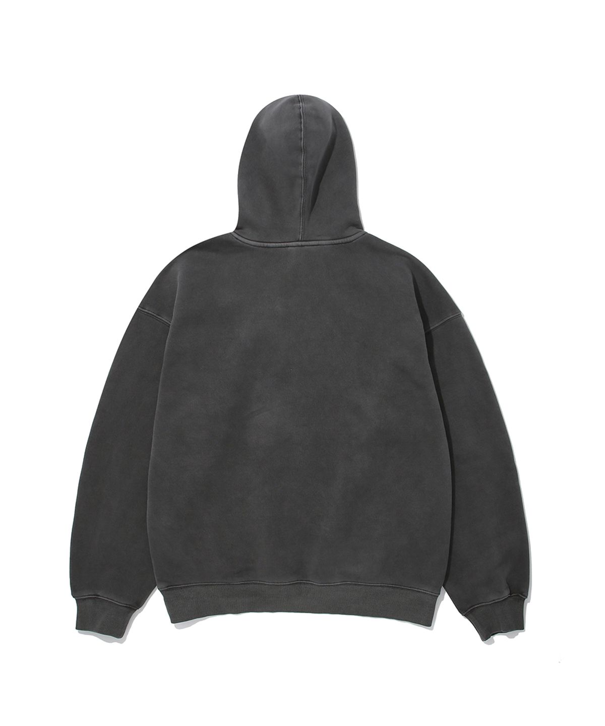 쿨트(KULTE) KULTE LOGO EMB PIGMENT HOODIE_CHARCOAL