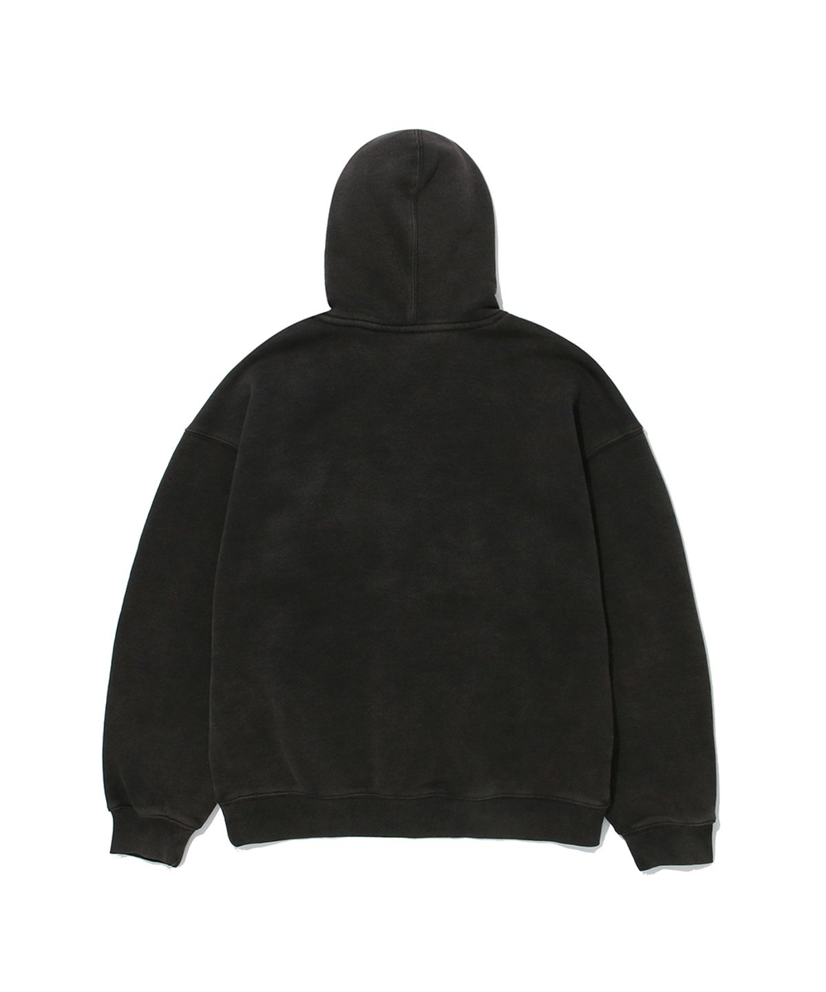 쿨트(KULTE) KULTE LOGO EMB PIGMENT HOODIE_BLACK