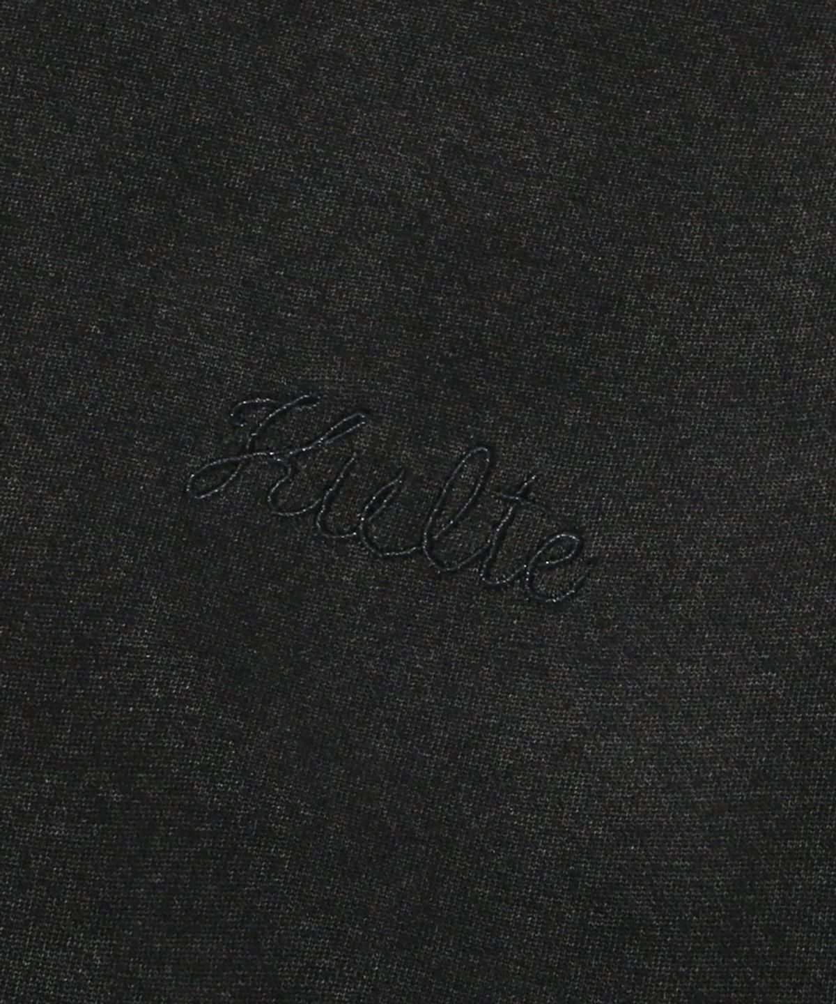 쿨트(KULTE) KULTE LOGO EMB PIGMENT HOODIE_BLACK